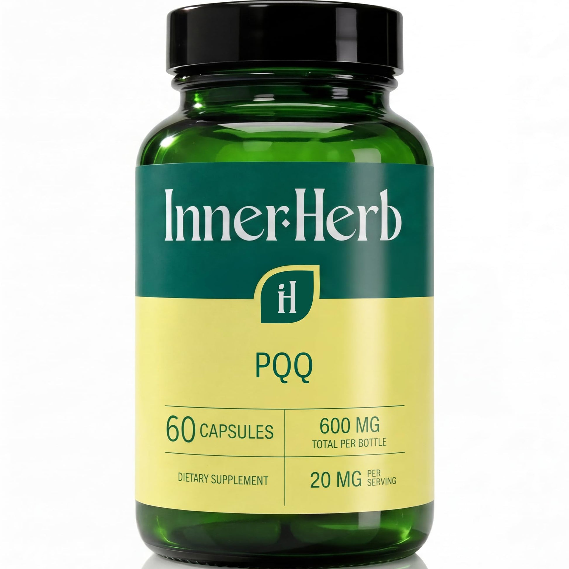 InnerHerb Pyrroloquinoline Quinone PQQ Daily Capsule - Supplement for Adults (60 Capsules, 30 Servings) (20mg Per Serving) InnerHerb Au supplements