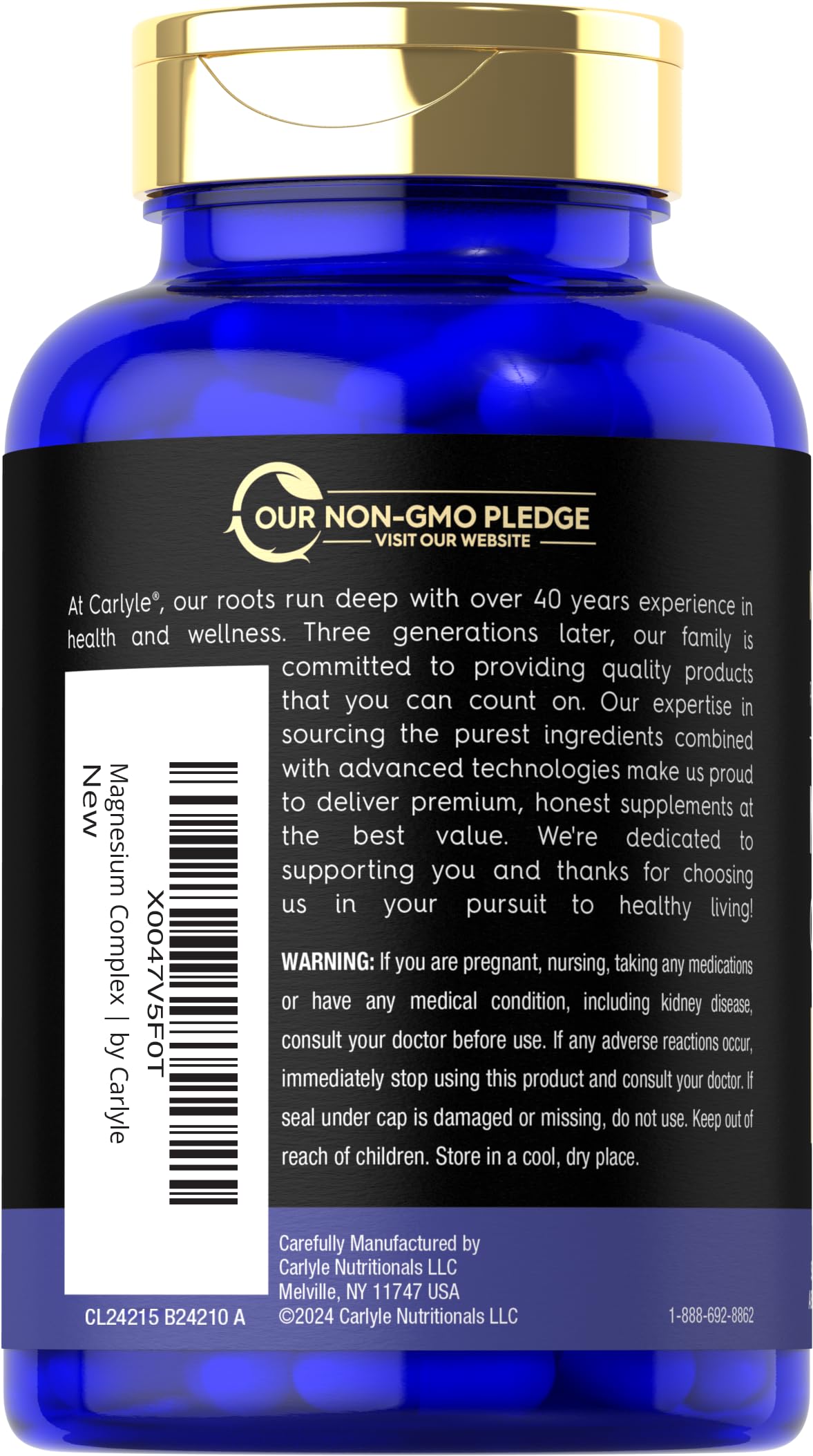 Magfusion-10 Magnesium Complex Supplement 745mg | 120 Capsules | 10 in 1 Blend | Vegetarian, Non-GMO, Gluten Free Magfusion-10 Au supplements