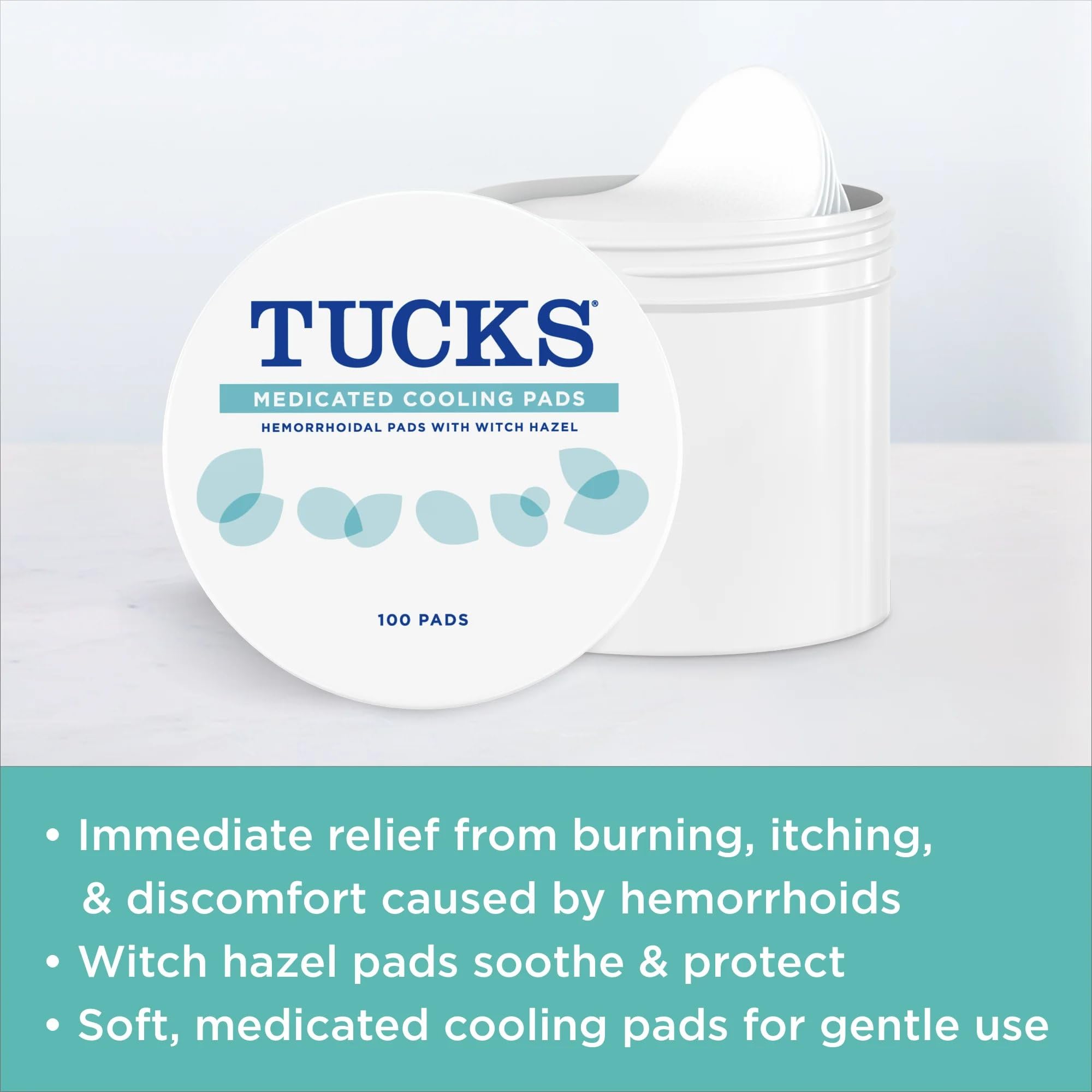TUCKS Medicated Cooling Pads, 200 Count - Witch Hazel Pads for Sensitive Areas, Cleanse and Protect from Irritation TUCKS Au supplements