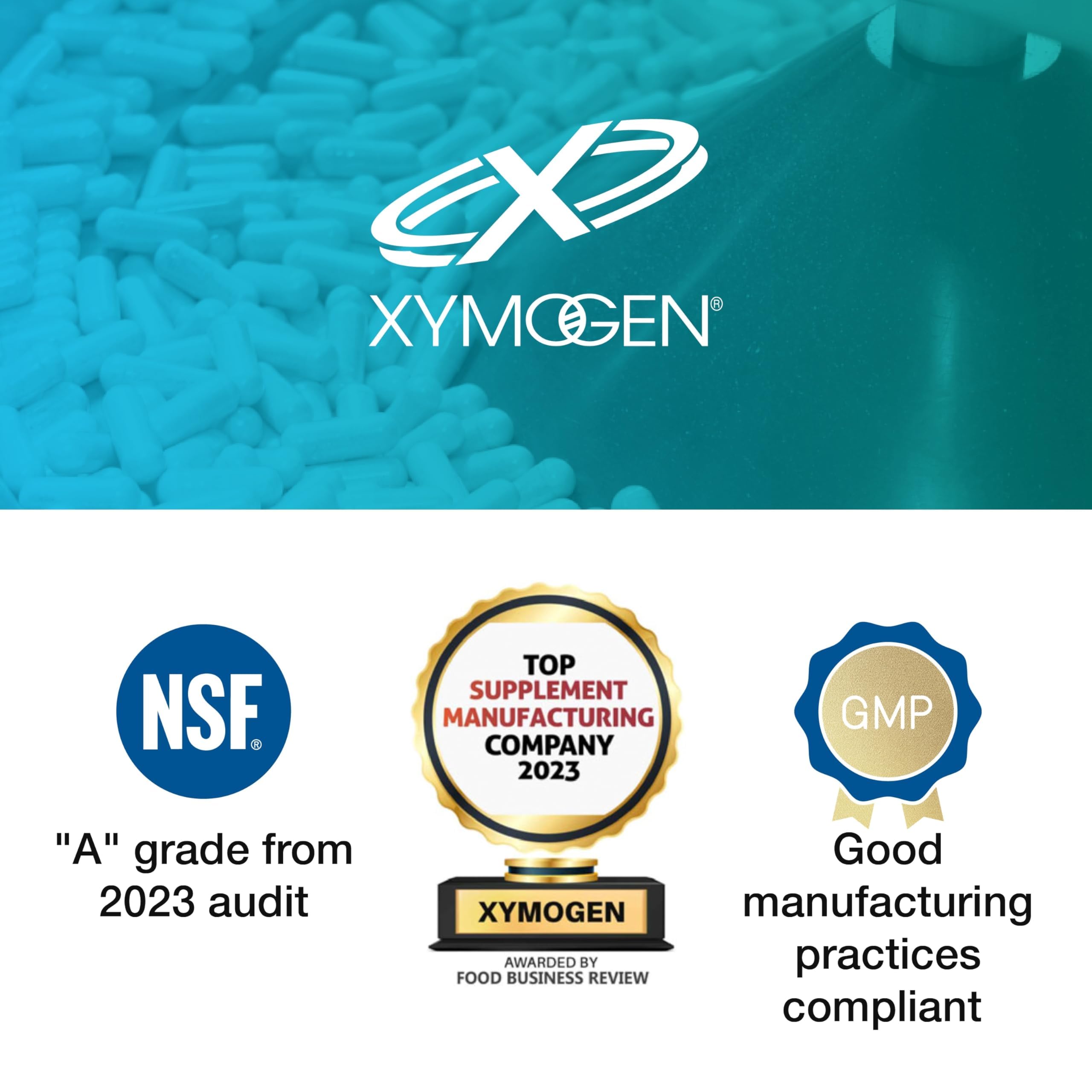 XYMOGEN Probio Defense - Daily Probiotic Blend for GI Balance Support - Immune & Gut Health Aid - 10 Billion CFU - Lactobacillus Rhamnosus, Zinc & Selenium - Gluten-Free & Non-GMO - 84 Capsules XYMOGEN Au supplements