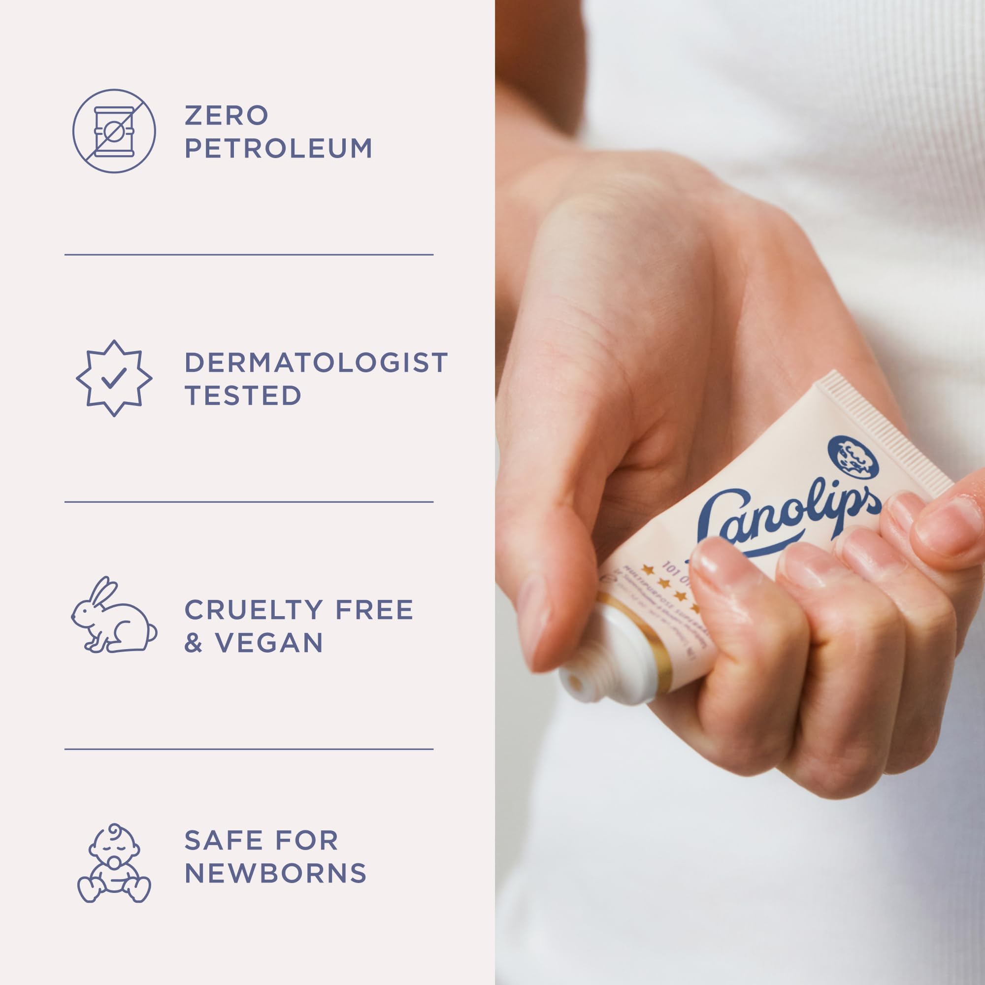 Lanolin 101 Multipurpose Ointment - Lanolin Lip Balm & Healing Ointment for Skin Barrier Repair - Moisturizer for Dry Lips, Cuticles & Elbows - No Petroleum Formula - Original Superbalm (0.52 oz) Lanolips Au supplements