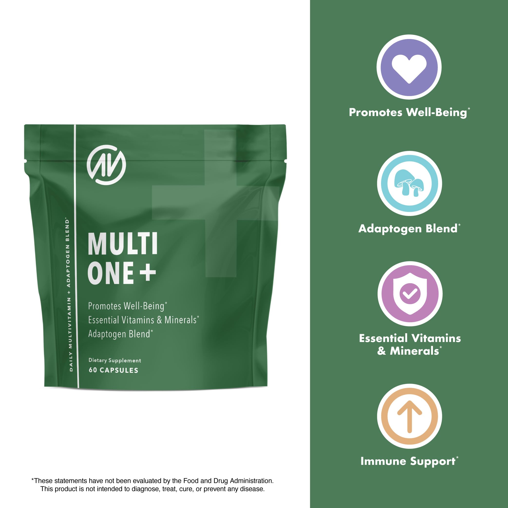 MultiOne Men & Women’s Daily Multivitamin - Essential Nutrients and Minerals for Optimal Health (60 Capsules) NutraOne Au supplements