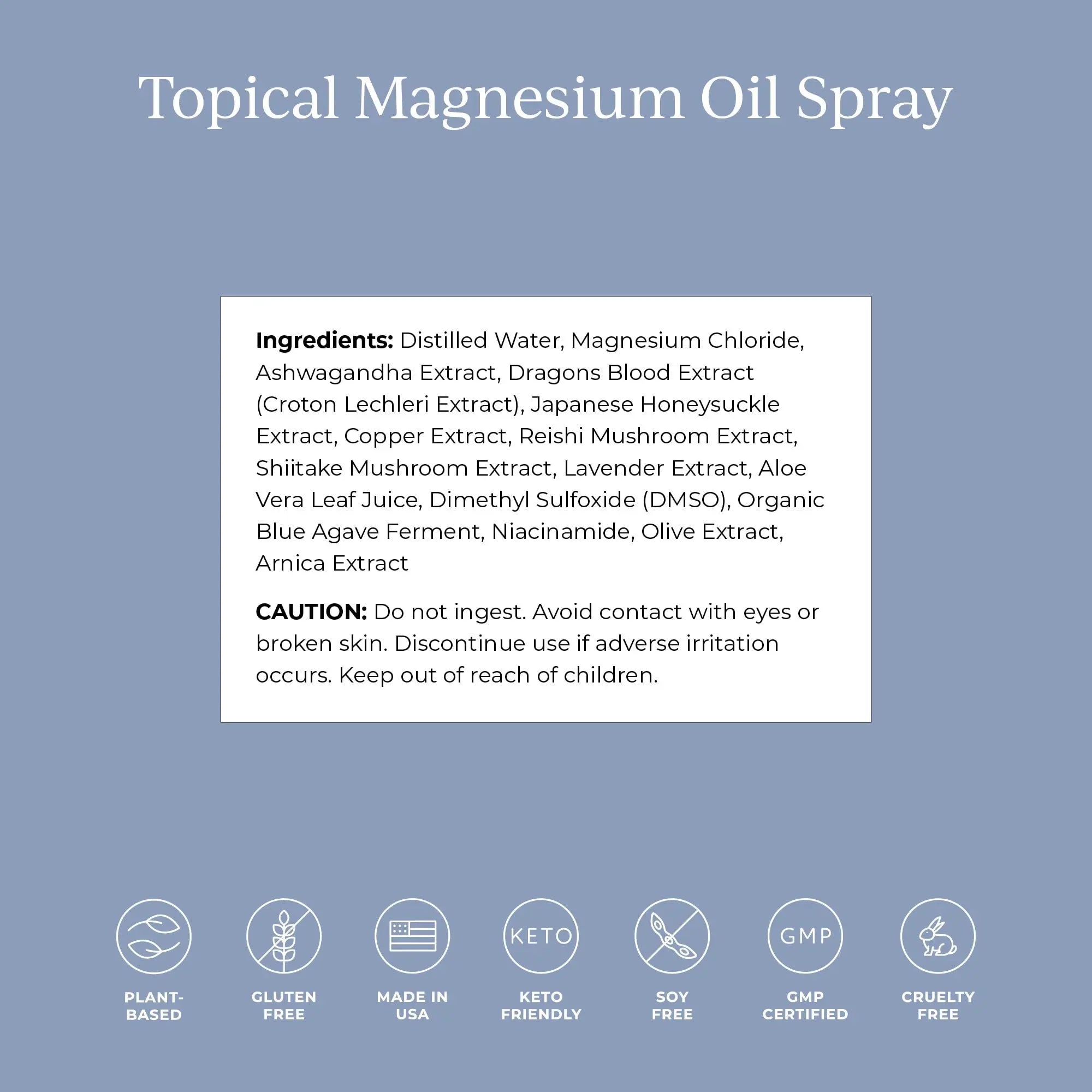 CYMBIOTIKA Topical Magnesium Oil Spray for Body, USA Made, Supplement for Leg Cramps, Muscle, Joint Health & Sleep Support, Includes Magnesium Chloride, Lavender Extract, Aloe Vera - Skin Applicator CYMBIOTIKA Au supplements