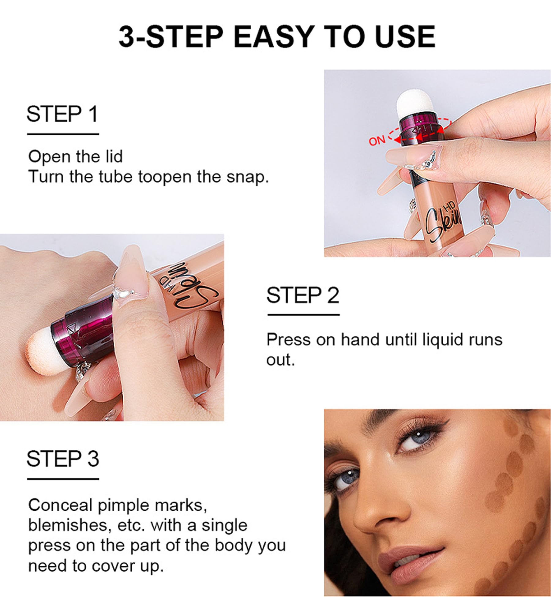 Concealer Stick Foundation Concealer Moisturizing Hydration Brightening Skin Tone Concealer Oil Control Waterproof With Applicator Cushion RHSEDD Au supplements