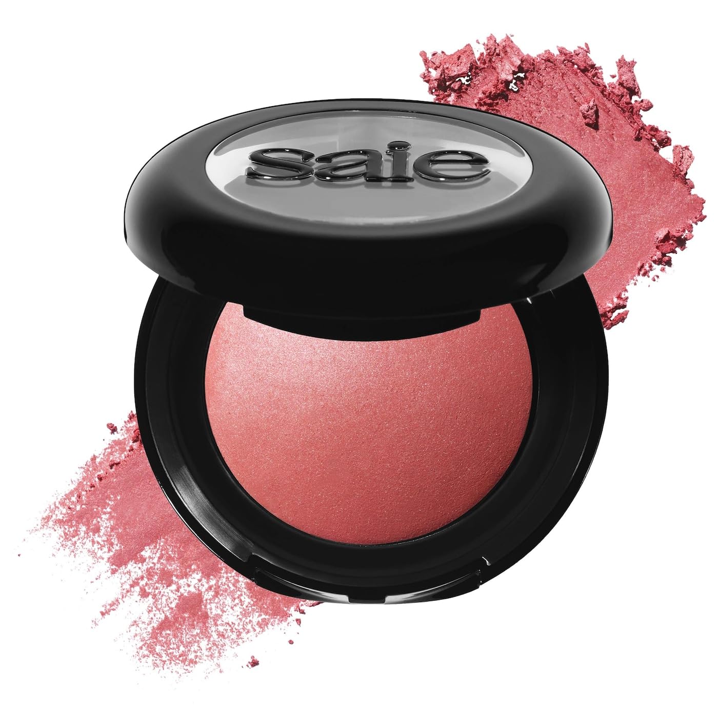 Saie Blush & Brush Duo - SuperSuede Baked Blush in Mia (.01 oz) & Powder Blush Brush - Talc-Free, Moisturizing Blush with Vegan, Fluffy Brush for Seamless Application Saie Au supplements