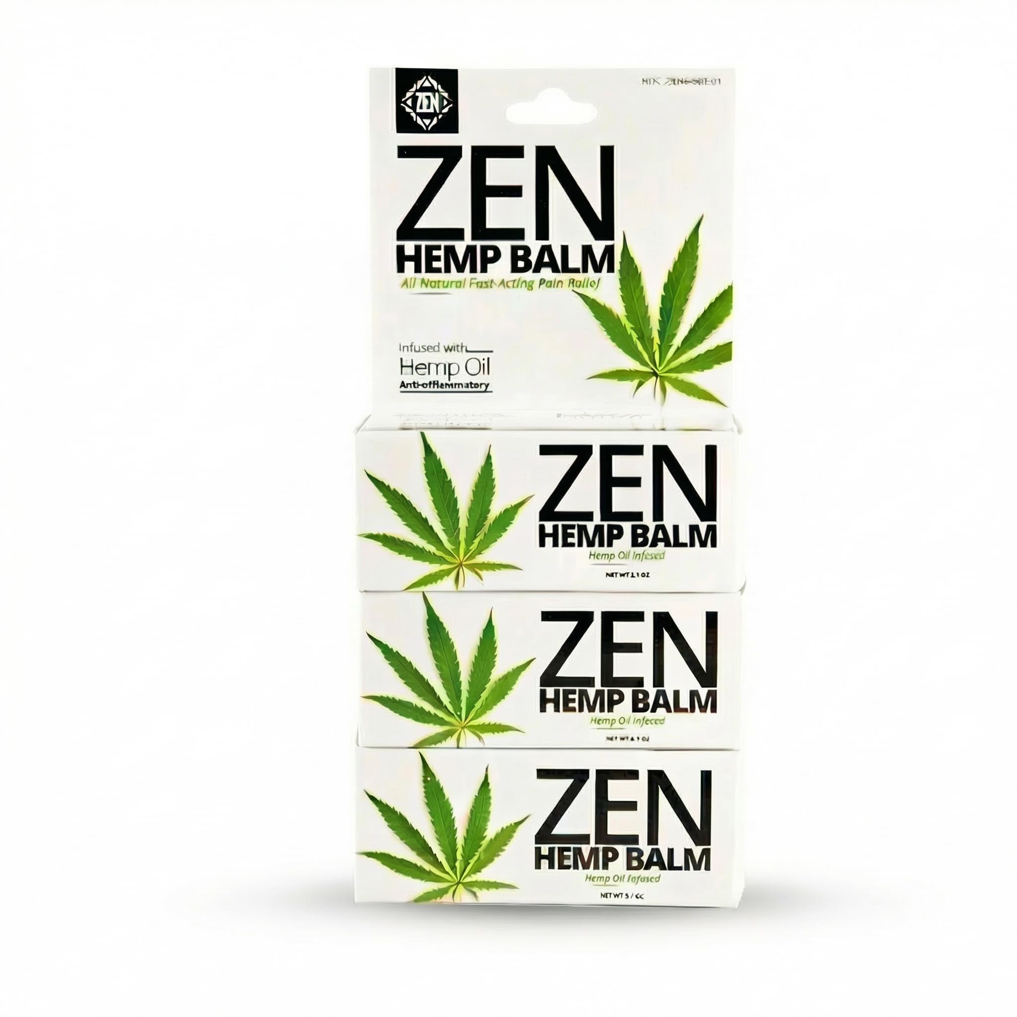 ZEN Hemp Balm 3 Pack – Fast-Acting Pain Relief for Muscles & Joints – Plant-Based Topical – 0.7 oz Each ZEN Au supplements
