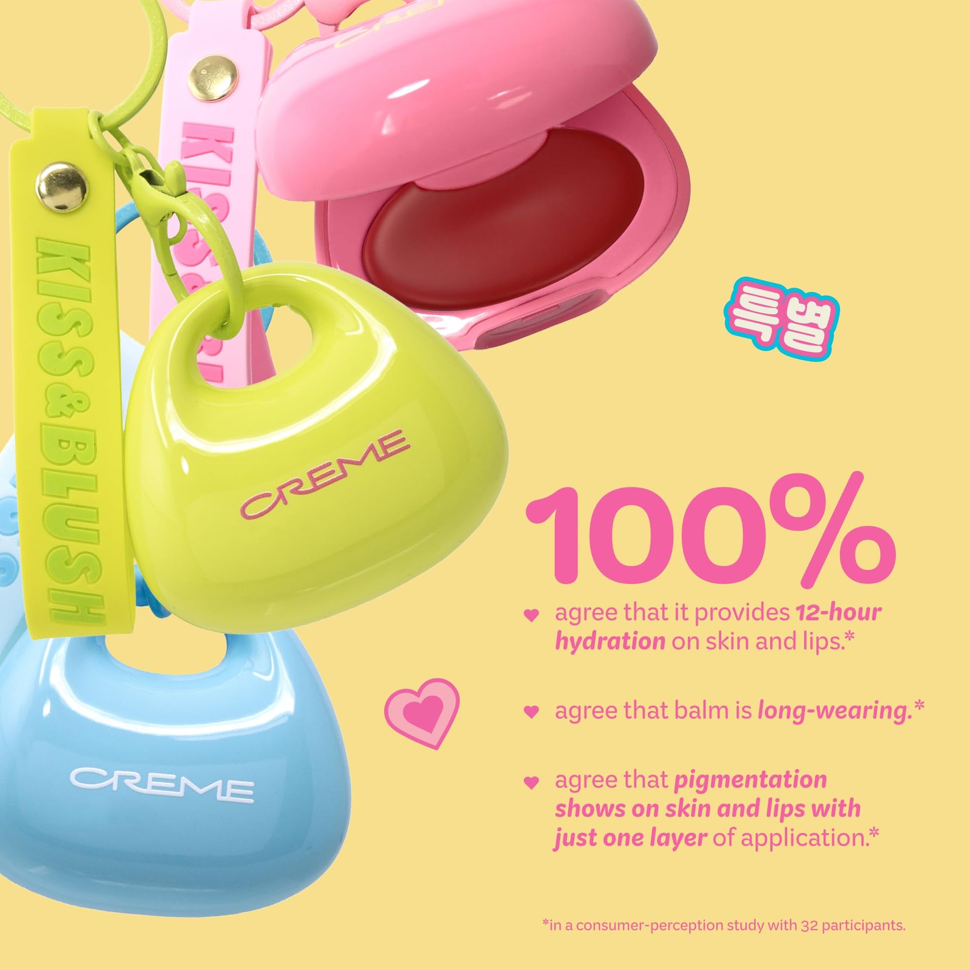 The Crème Shop Kiss & Blush Tinted Lip Balm & Blush, Korean Makeup for Lips & Cheeks, Cute Charm Key Chain, Hydrating, Long Lasting Tint, Aloe, Squalane (Cherry Squeeze) The Crème Shop Au supplements