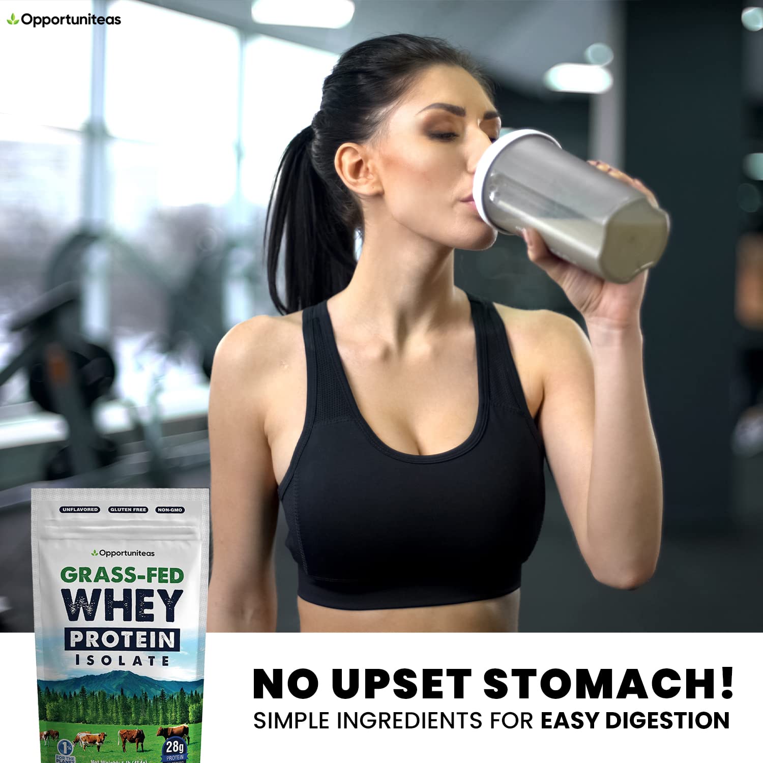 Opportuniteas Grass Fed Whey Protein Isolate Powder - Unflavored Whey Protein Isolate Opportuniteas Au supplements
