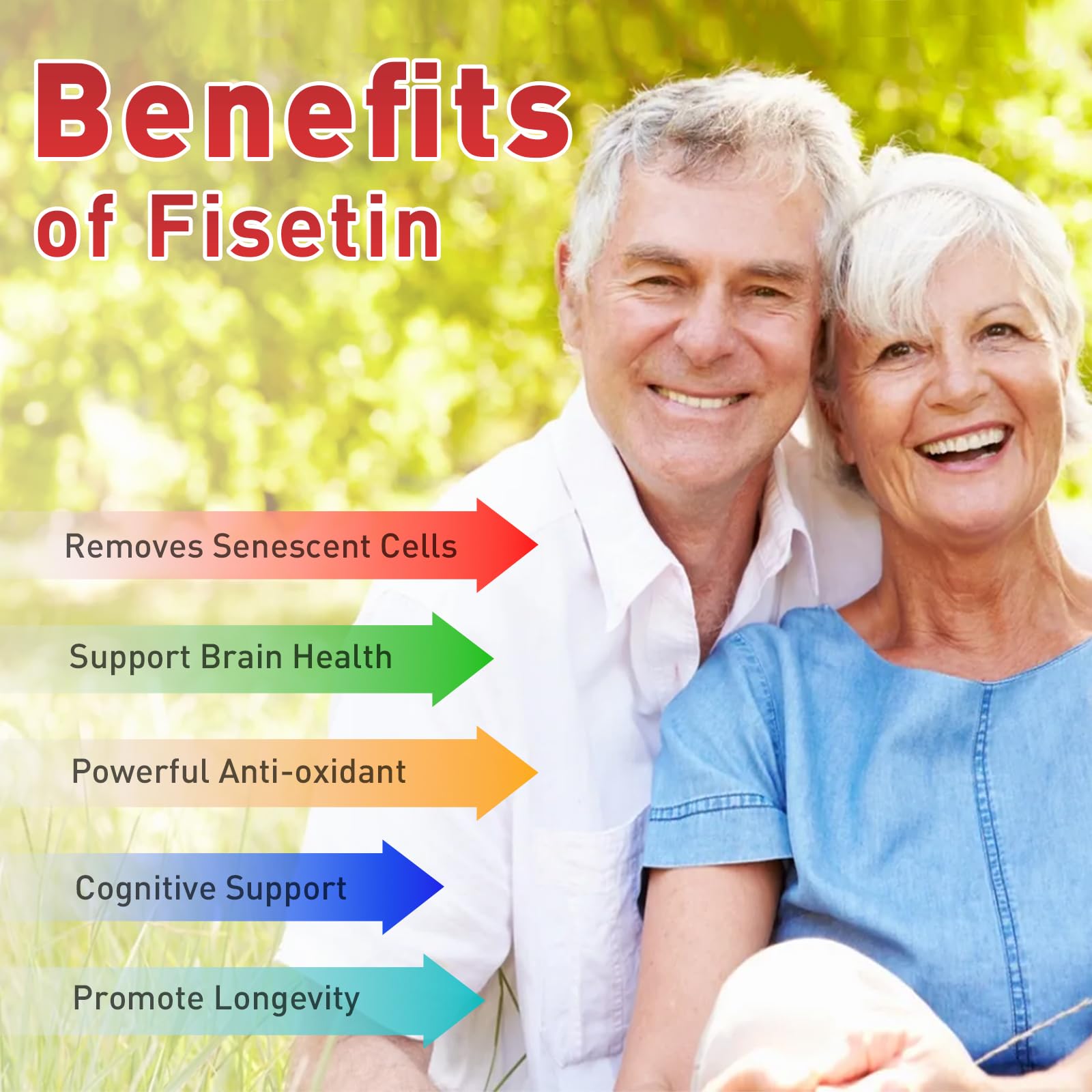 Uarcool Fisetin Supplement 2000mg for Healthy Aging and Longevity, Skin Health, Brain - Soy Free, Vegetarian - 60 Softgels Uarcool Au supplements
