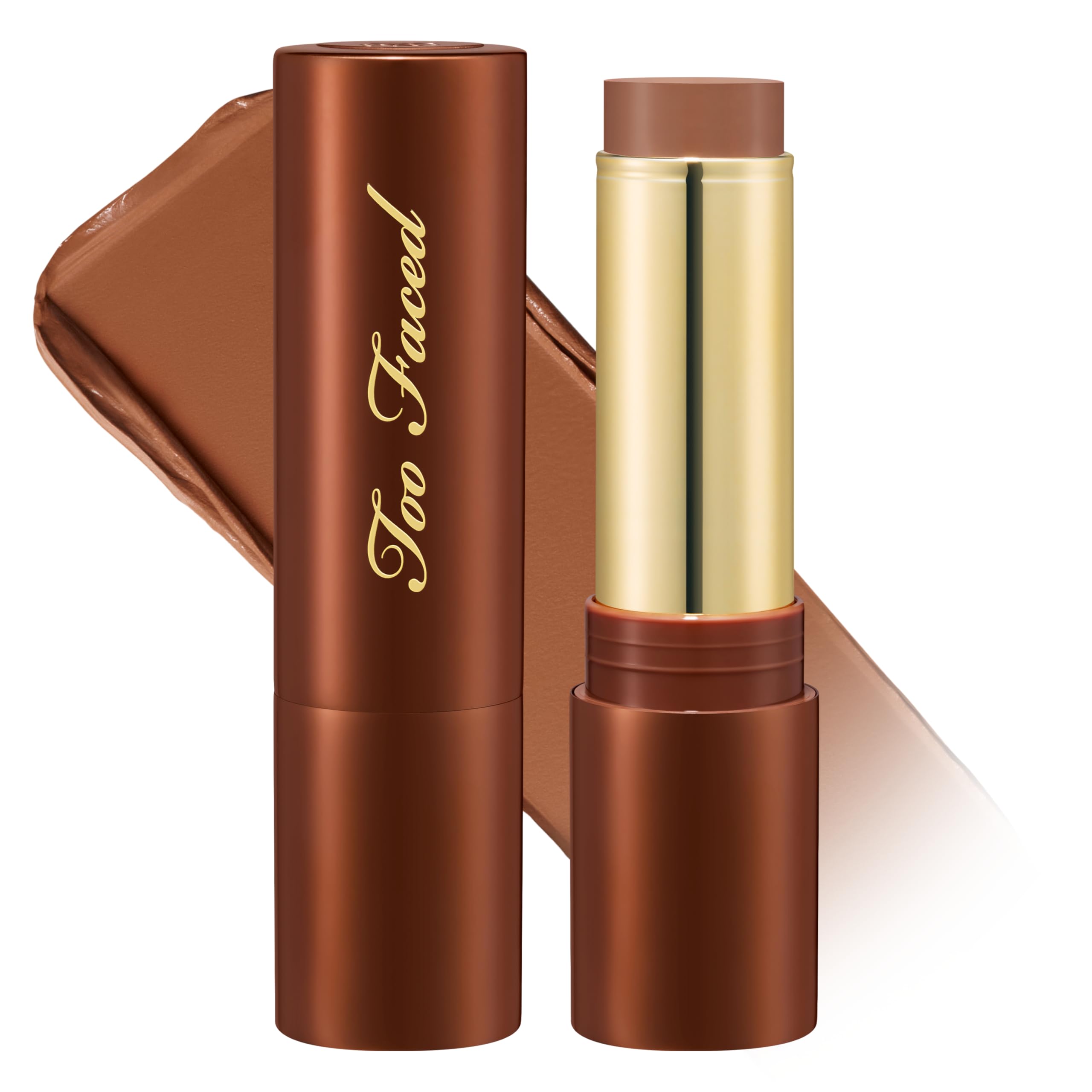 Too Faced Chocolate Soleil Melting Bronzing & Sculpting Stick | Multi-Use, Contour + Cream Bronzer Stick | Lightweight, Satin-Finish with Buildable Coverage, 0.28 Ounce, 0.28 Ounce, Chocolate Souffle Too Faced Au supplements