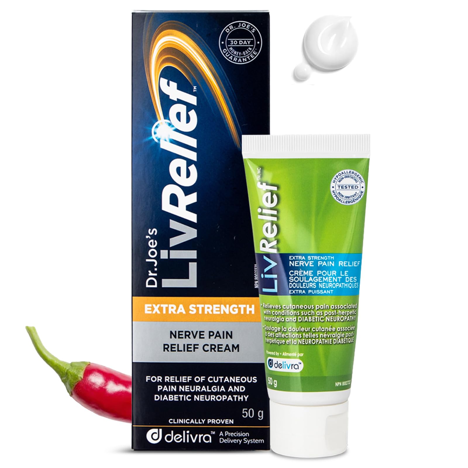 LivRelief Nerve Pain Relief Extra Strength - 50g LivRelief Au supplements