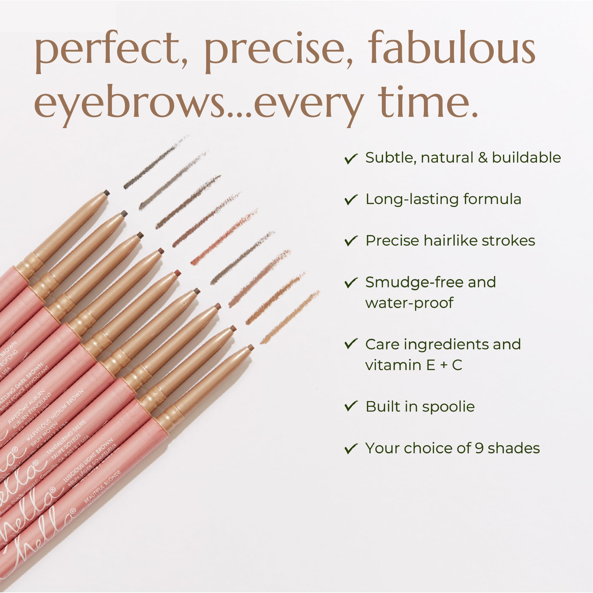 Chella Eyebrow Pencil – Easy-to-Use Brow Definer for Shaping, Filling & Blending – Long-Wear Light brown Eyebrow Pencils for Women with Precise Tip (Light Brown) Chella Au supplements