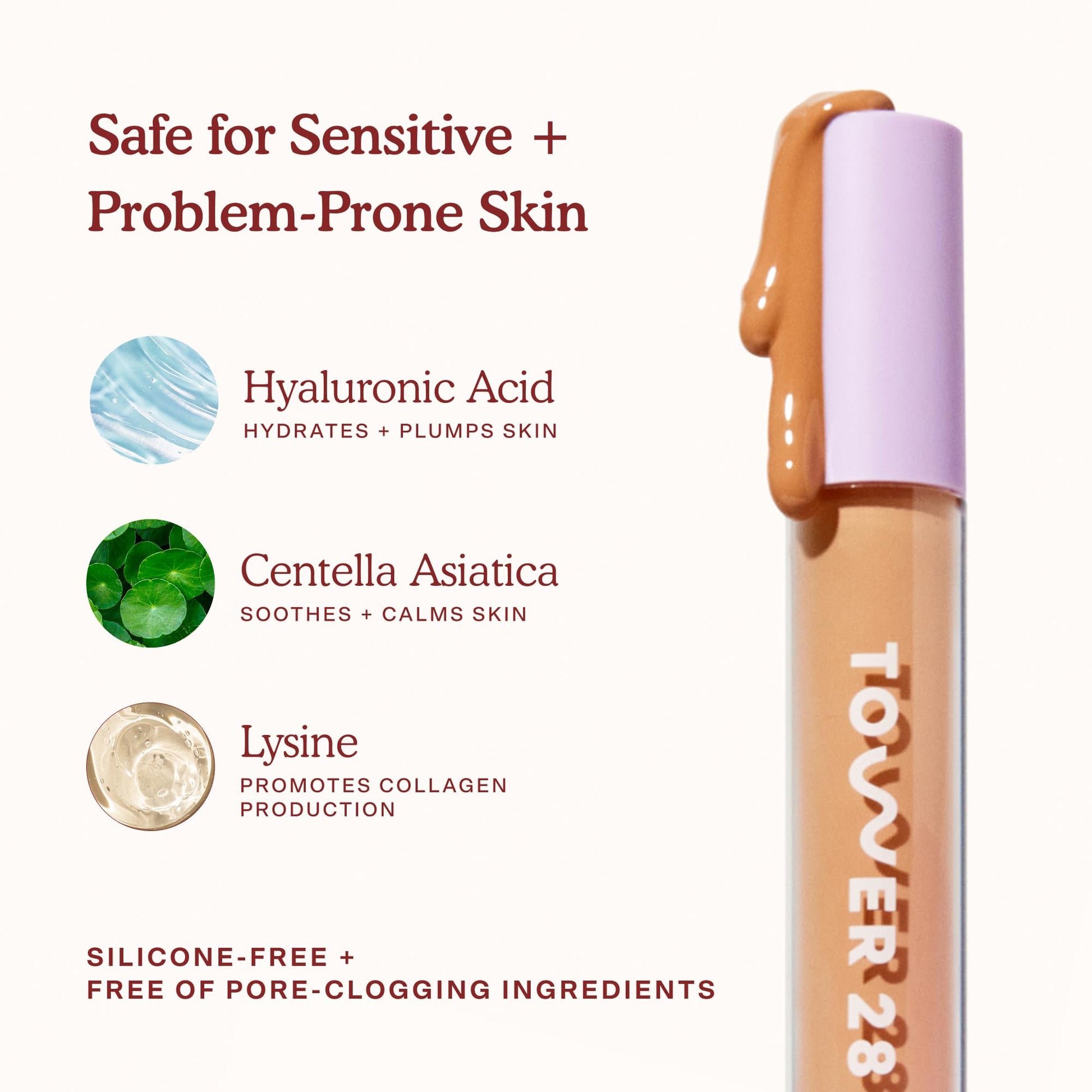 Tower 28 Swipe Serum Concealer - Hydrating Medium-Full Coverage Concealer + Under Eye Brightener - Skin Care Infused Makeup with Hyaluronic Acid + Soothing Centella - 1.0 Fair/Neutral (0.22 oz) Tower 28 Au supplements