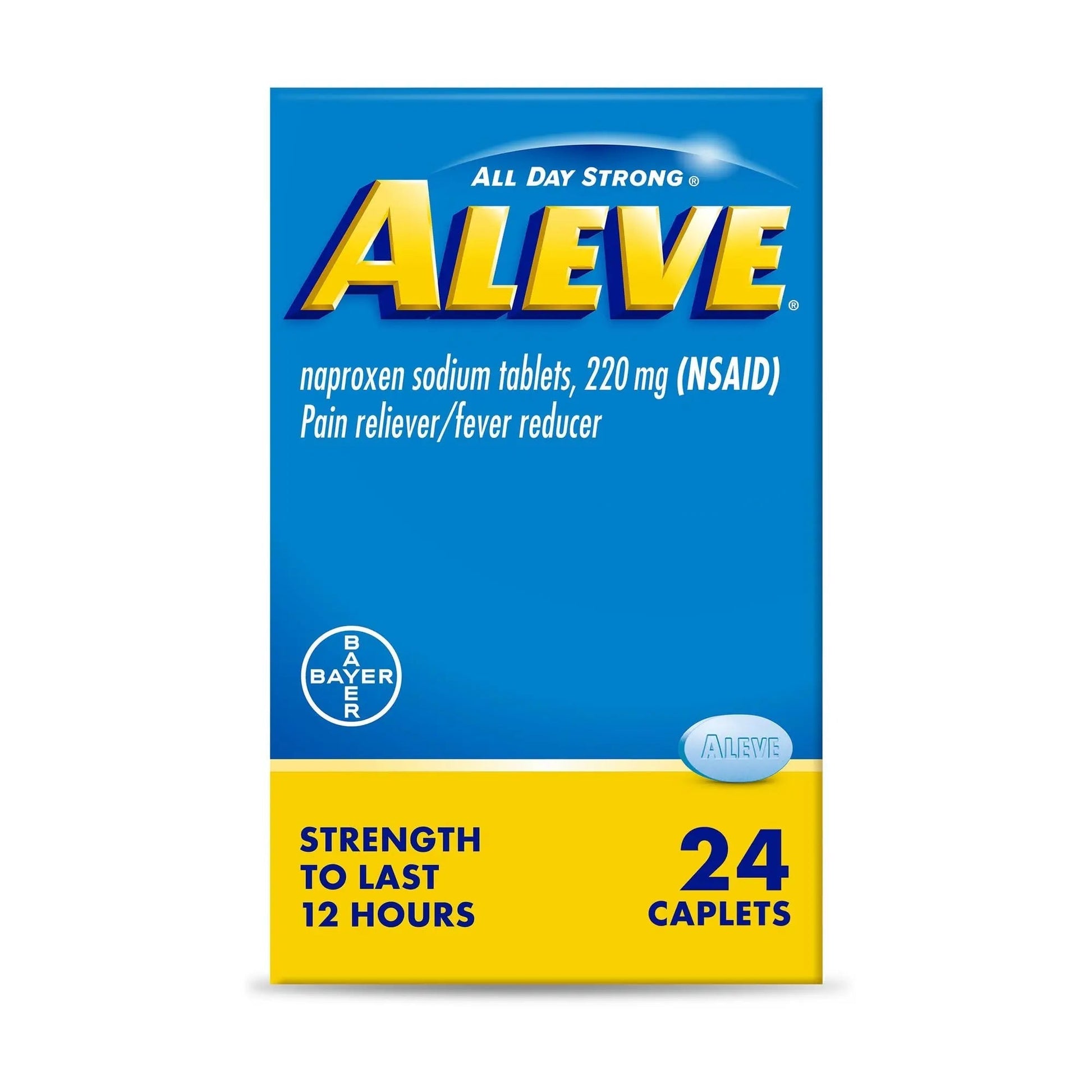 Aleve Pain Relief Naproxen Sodium Caplets ‐ 24 Count Aleve Au supplements