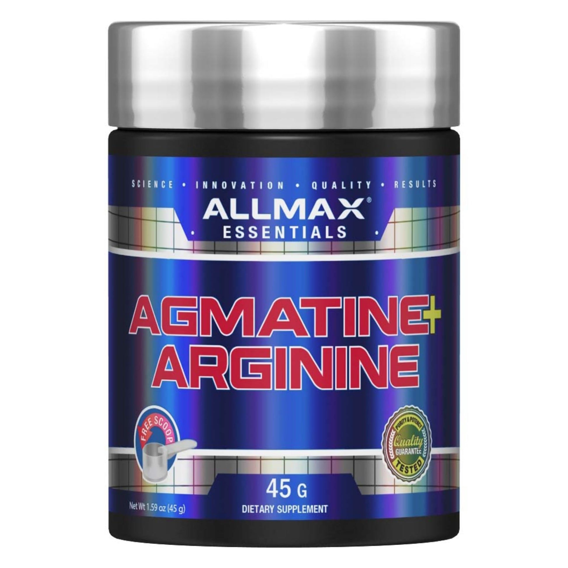 ALLMAX AGMATINE ARGININE - 45 g - Modulates Nitric Oxide Levels - Improves Body ALLMAX Nutrition Au supplements