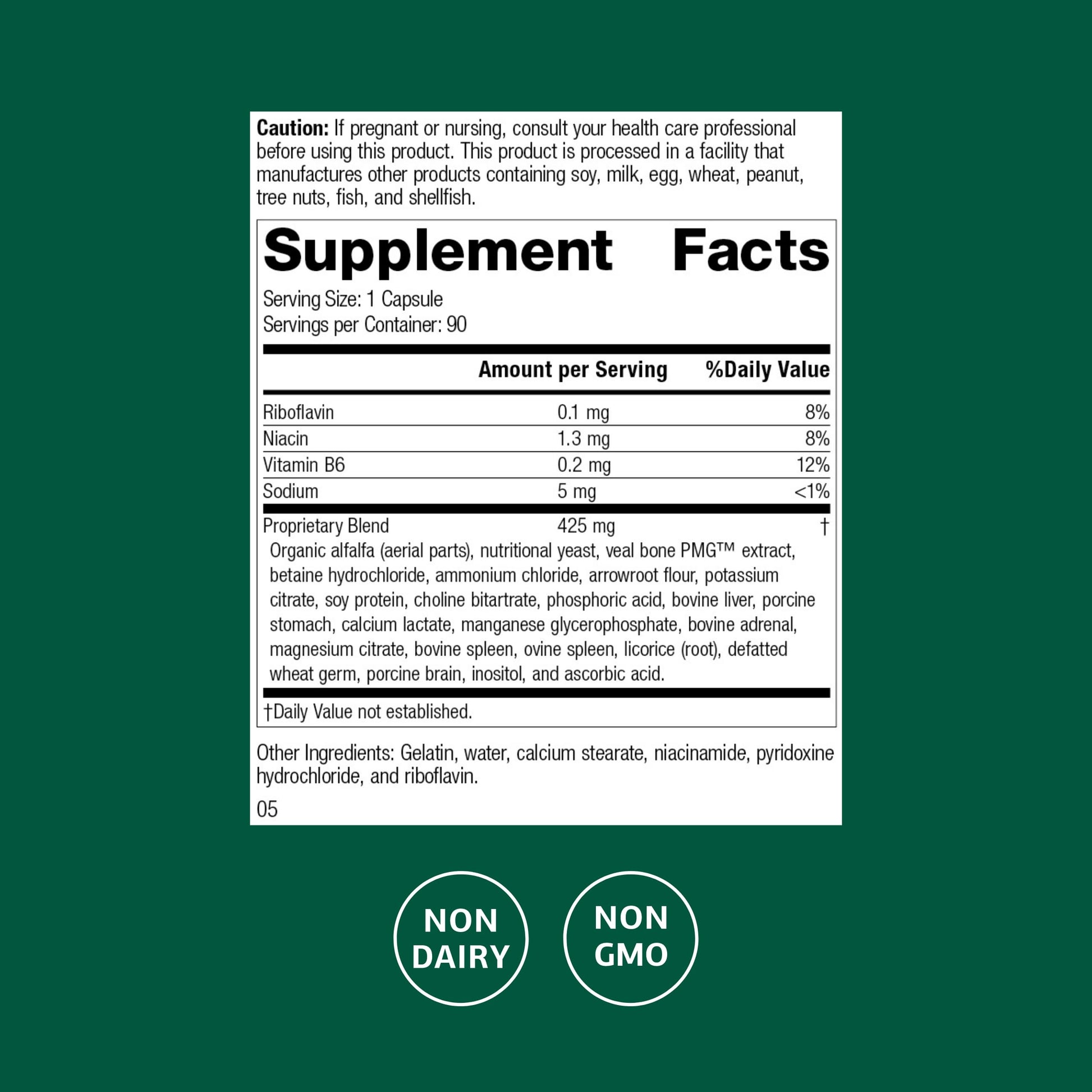 Standard Process Ostarplex - Dietary Supplement for Connective Tissue Health - Aids Liver Health & Function - Contains Vitamin B6 - Non-Dairy - 90 Capsules (90 Servings) Standard Process Inc. Au supplements