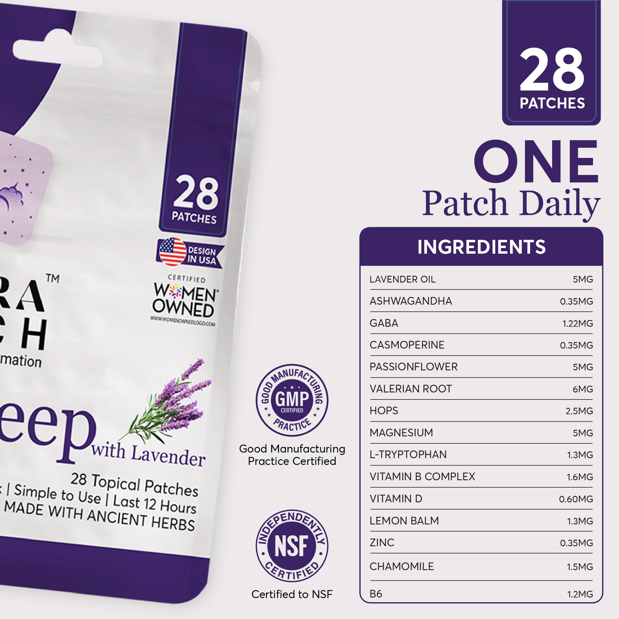 Zovira Sleep Patches for Adults, Melatonin Free with Lavender & Magnesium | Time-Release Transdermal, Aromatherapy Sleep Aid | Non-Habit Forming, Hypoallergenic, All-Night Restorative Sleep | 28 Count ZOVIRA Au supplements