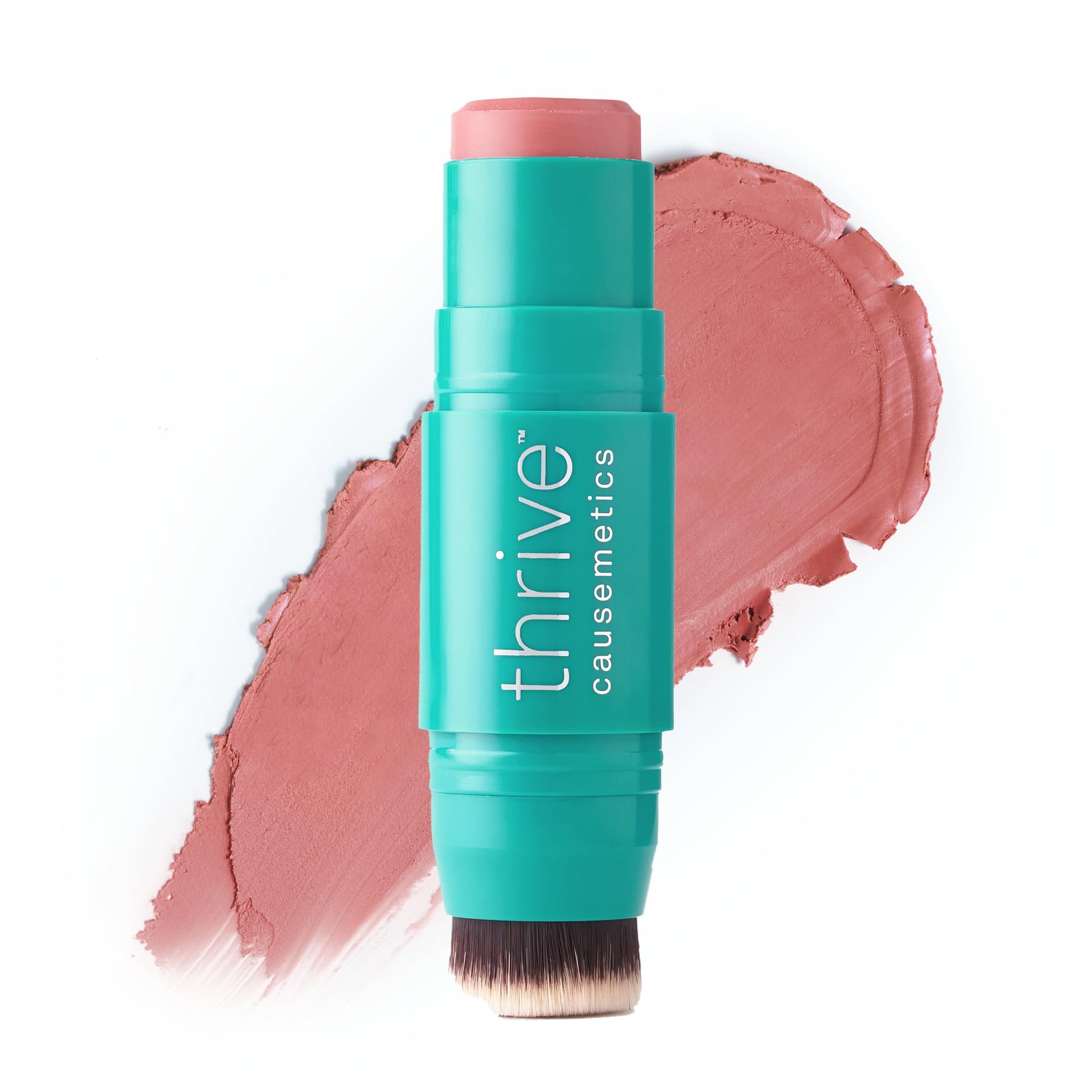 Thrive Causemetics Triple Threat Color Stick: Cream Blush Stick with Vitamin E, Evening Primrose Oil, Waterproof Smudge Proof Face Makeup Formula, Kaisa (Dusty Rose Matte) Thrive Causemetics Au supplements
