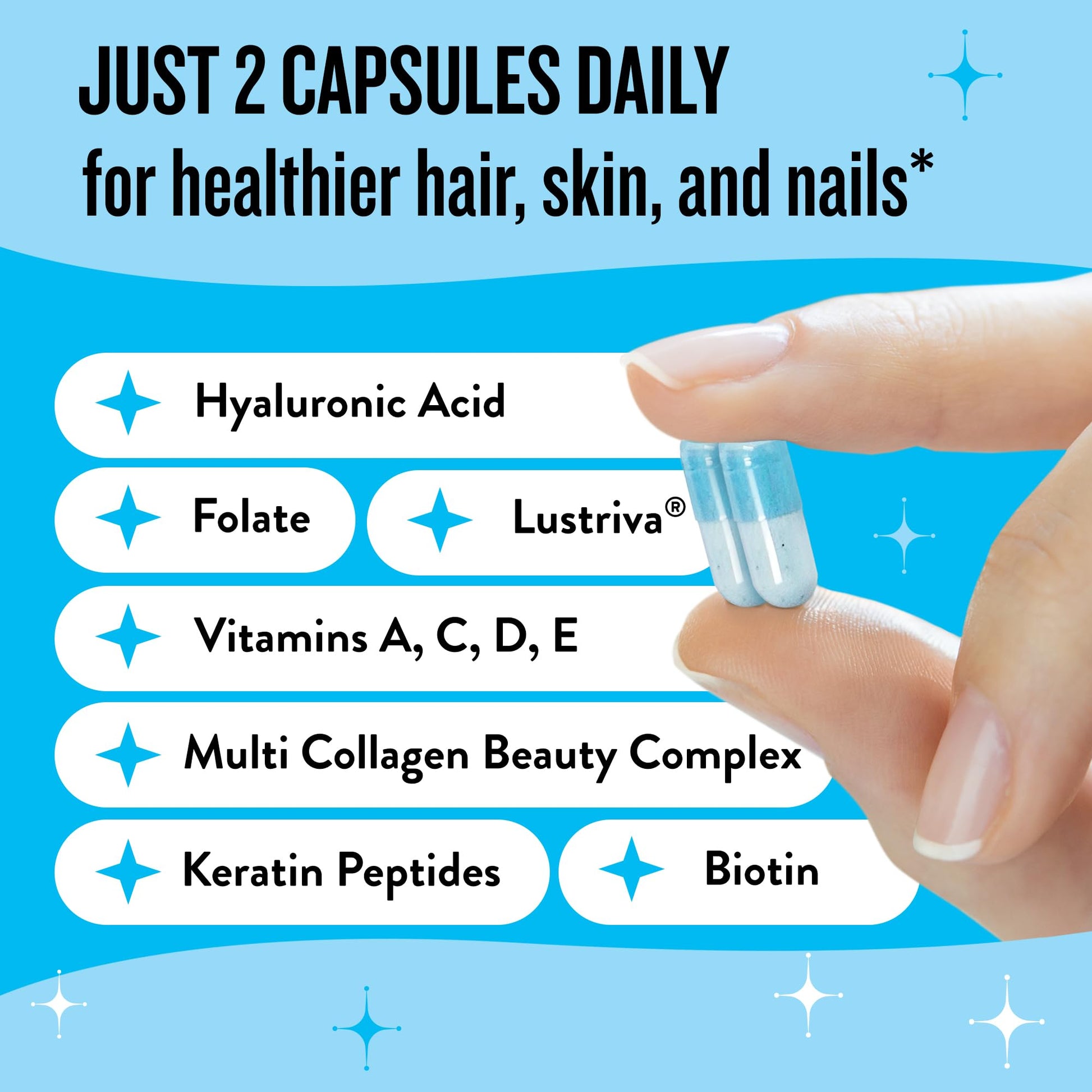 Legendairy Milk Hair Growth Vitamins for Women - Biotin for Hair Growth with Collagen & Lustriva, Hair Loss Products & Supplements for Thinning, Thicker, Fuller, Stronger Skin & Nails, Mane Event™ Legendairy Milk Au supplements