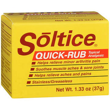 Soltice Quick Rub Topical Pain Reliever, 1.33 Ounces OAKHURST COMPANY Au supplements