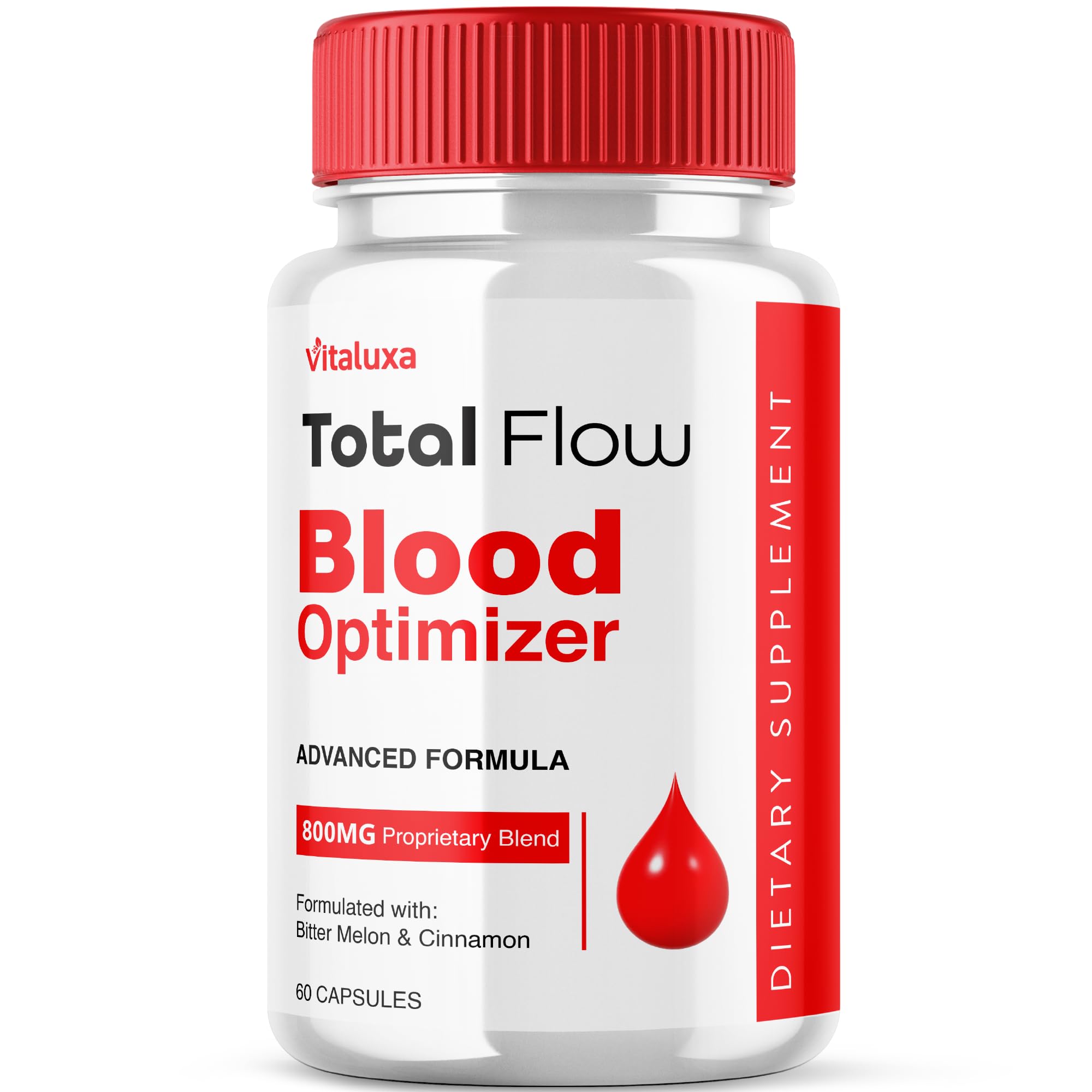 Total Flow Blood Balance, TotalFlow Blood Support Capsules Supplement Advanced Formula All Natural Optimizer Maximum Strength Daily Health Wellness, TotalFlo Premium Blend Pills (60 Capsules) Vitaluxa Au supplements