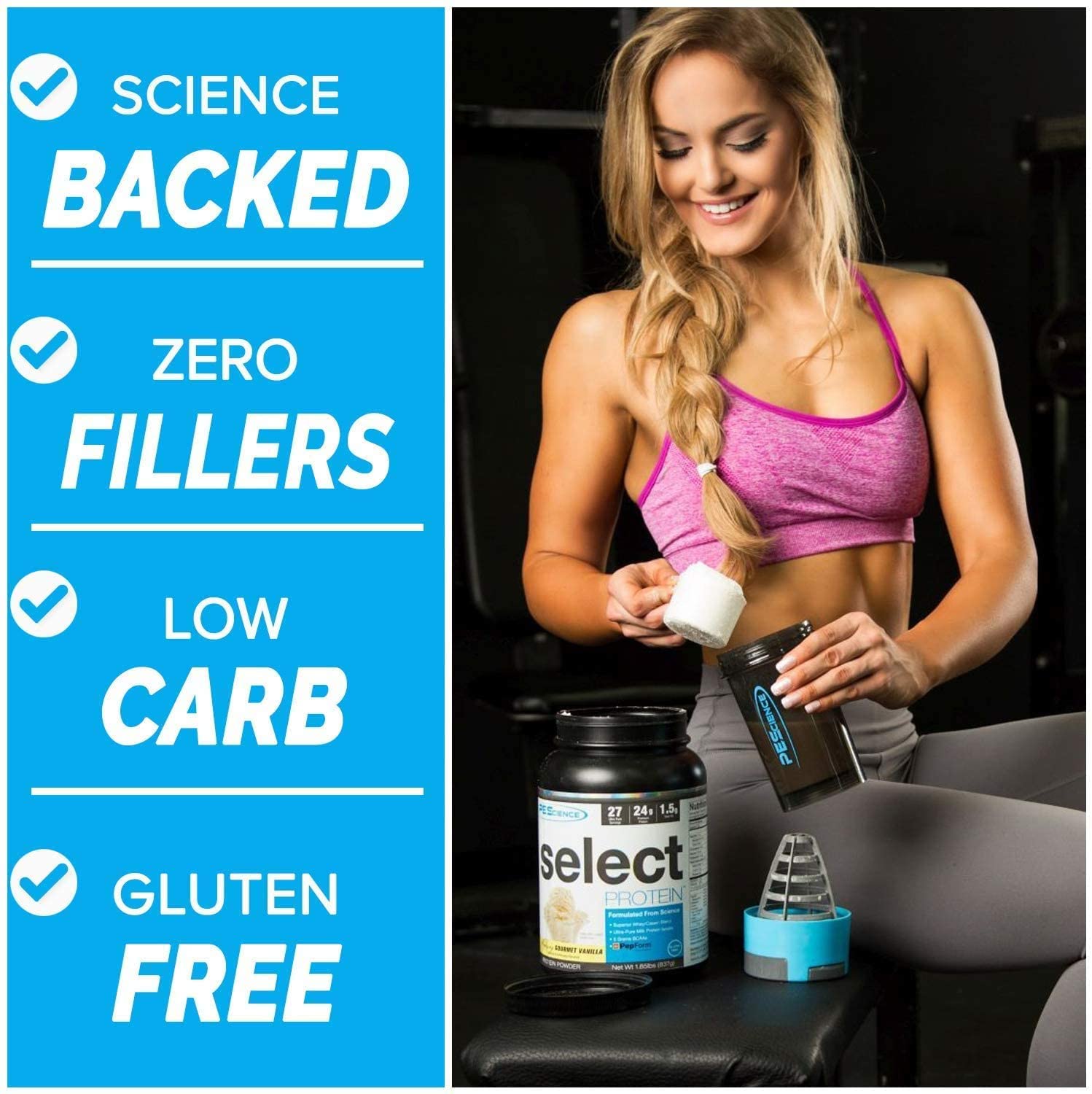 PEScience Select Low Carb Protein Powder, Chocolate Peanut Butter Cup, 27 Serving PEScience Au supplements