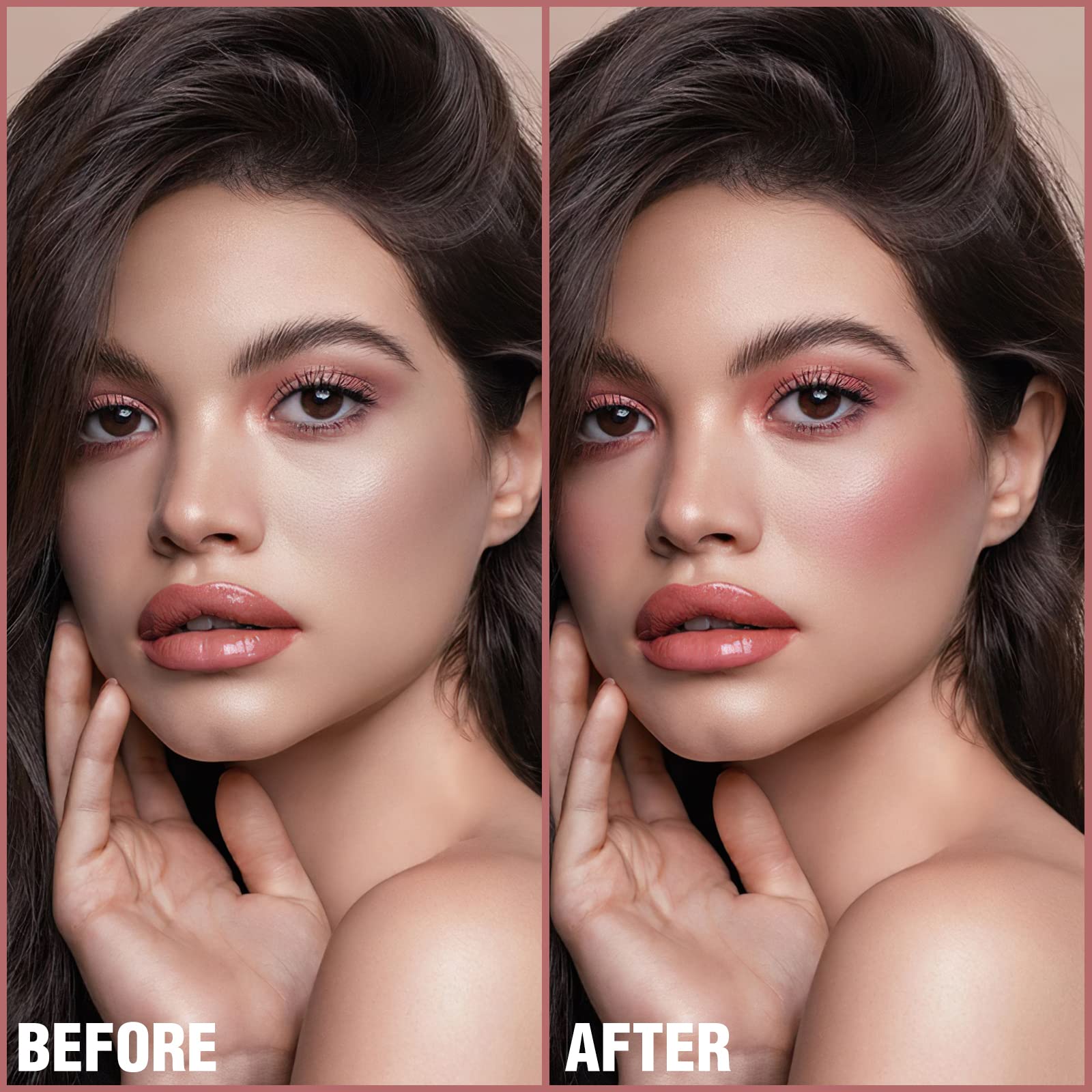 FOCALLURE Cream Blush Makeup,Buildable Blush Stick for Cheeks,Matte and Dewy Finish,Long Wearing,Easy Application,Lightweight Multi Stick,ROSE FLUSH FOCALLURE Au supplements