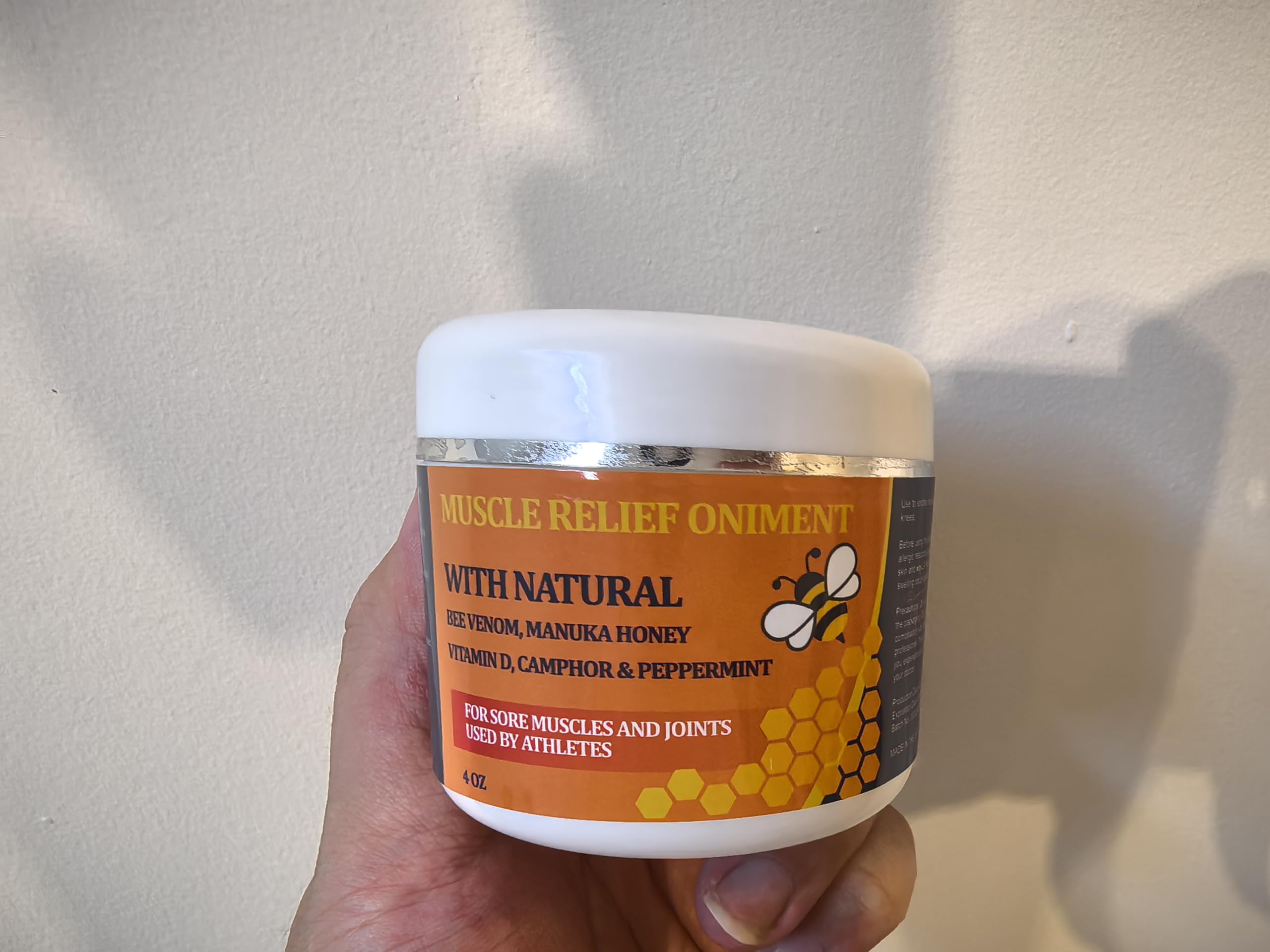 Beeswax and Honey Fast Acting Joint Muscle Bone Cream, Immediate Help for Back, Neck, Hand, Feet, Knee, Shoulder, Topical, Nerve, Plantar, Ankle, Foot Discomfort, Natural Added YOKOBBYES Au supplements