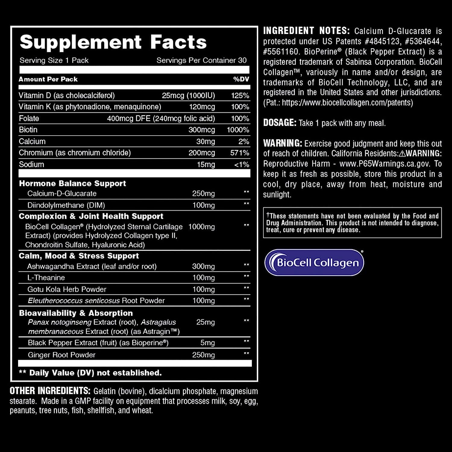 Animal Power Balance – Women's Alpha F Comprehensive Formula – Supports Hormonal Balance, Complexion, Hair, Nails, Mood and Stress, Intestinal Health, & Bone and Joint Health – 30 Packs Animal Au supplements