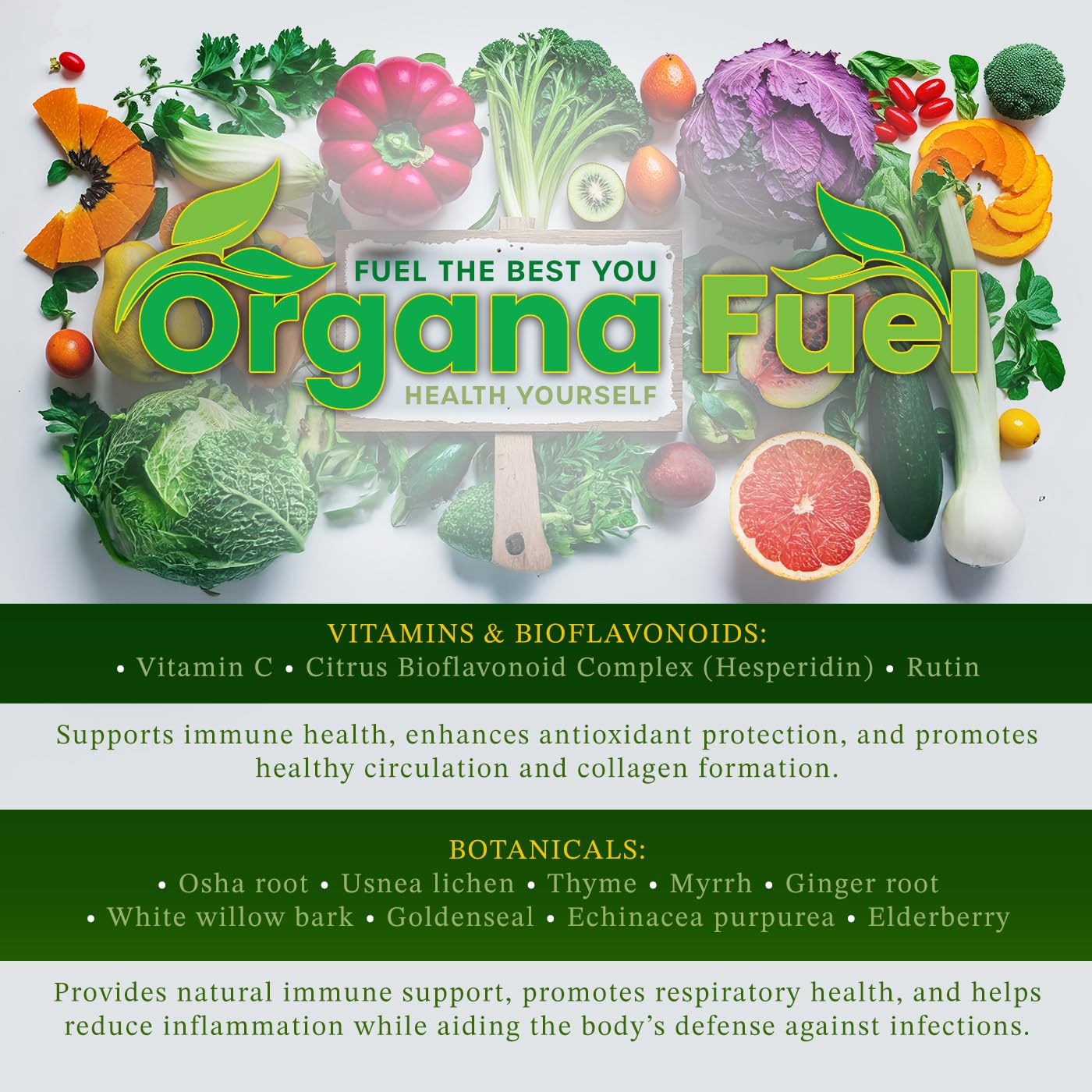 Organa Fuel 30-Day Supply: Advanced Liquid Immune Support Supplement, Supports Cellular, Gut & Organ Health, Vitamins, Minerals, Superfoods, Antioxidant. for Adults & Kids 12+ - 8 fl oz (Pack of 1) Organa Fuel Au supplements