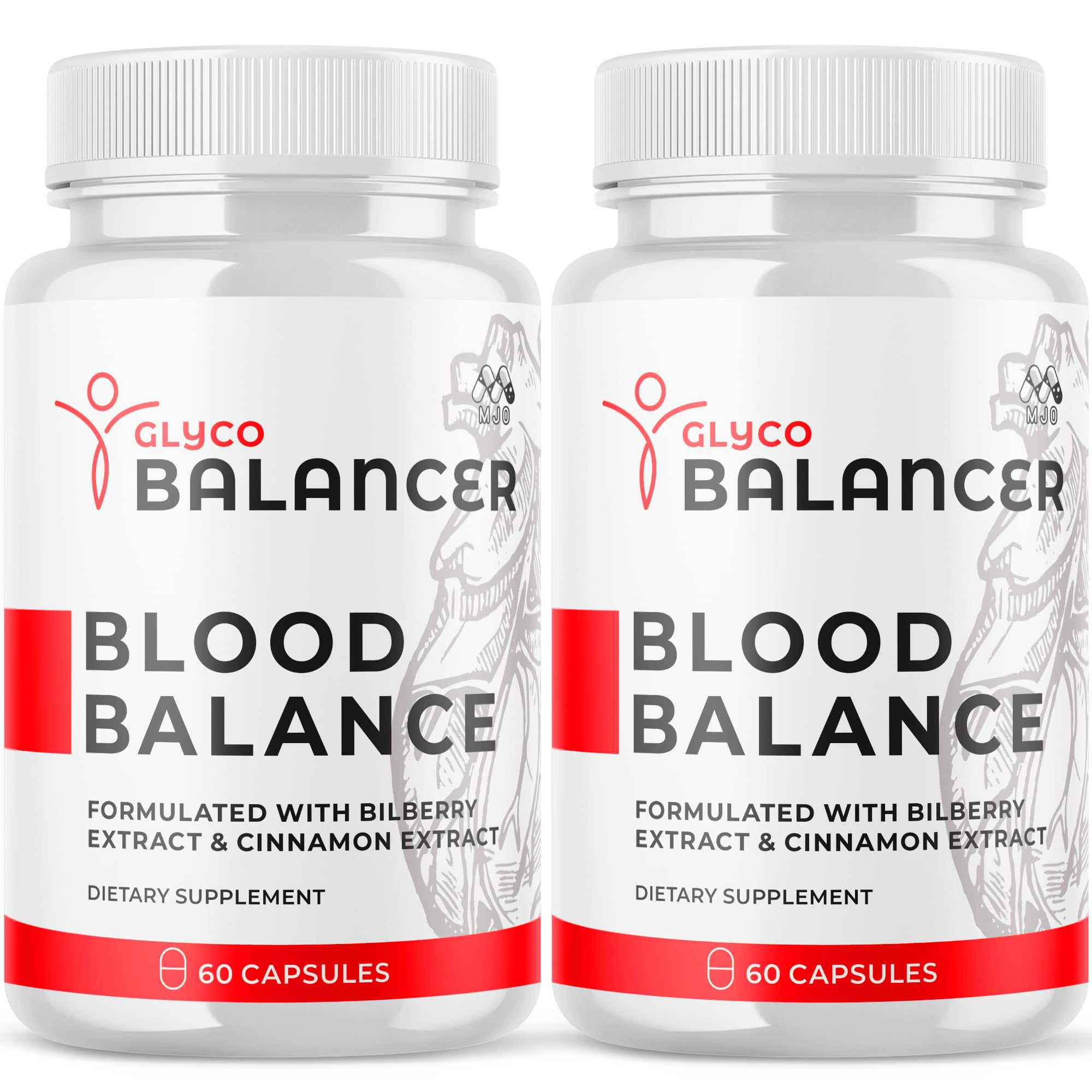 (2 Pack) Glyco Balancer Capsules, Official GlycoBalancer Health Support Pills with All Natural Ingredients, Glyco Balancer Advanced Health Support with Premium Vitamins for Women & Men (120 Capsules) MJO Au supplements
