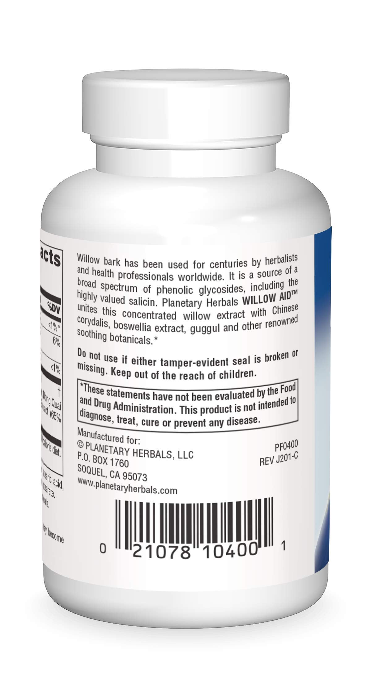 Planetary Herbals Willow Aid Tablets, 60 Count Planetary Herbals Au supplements