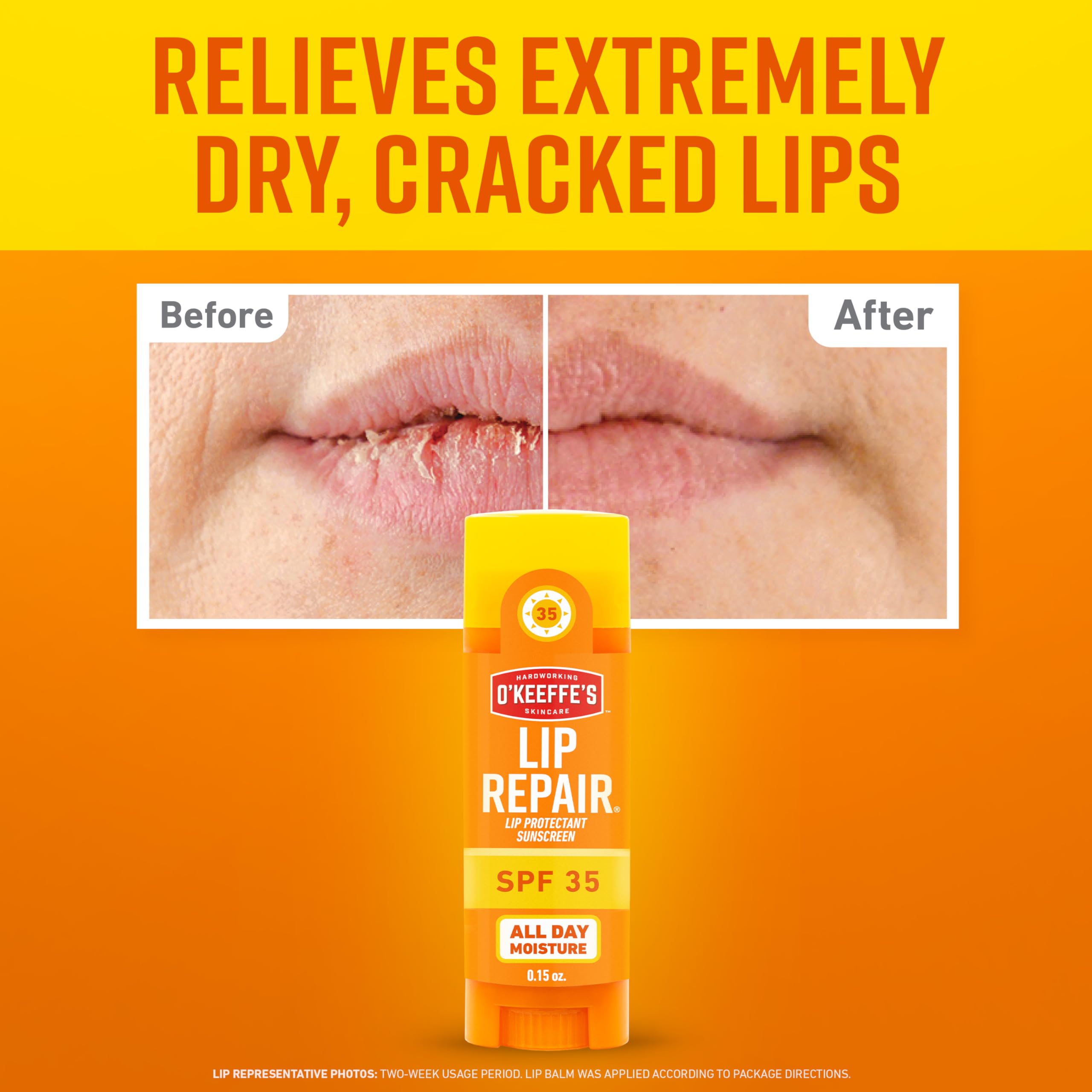 O'Keeffe's Lip Repair SPF 35 Lip Balm - Stick (3 Pack) - Sun-Safe Moisturizer for Extremely Cracked, Dry Lips O'Keeffe's Au supplements