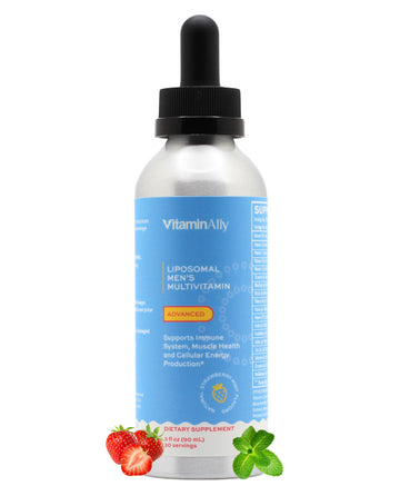 Vitaminally Liposomal Men's Liquid Multivitamin Drops | Non-GMO | Sugar Free | Gluten Free | 30 Day Supply |