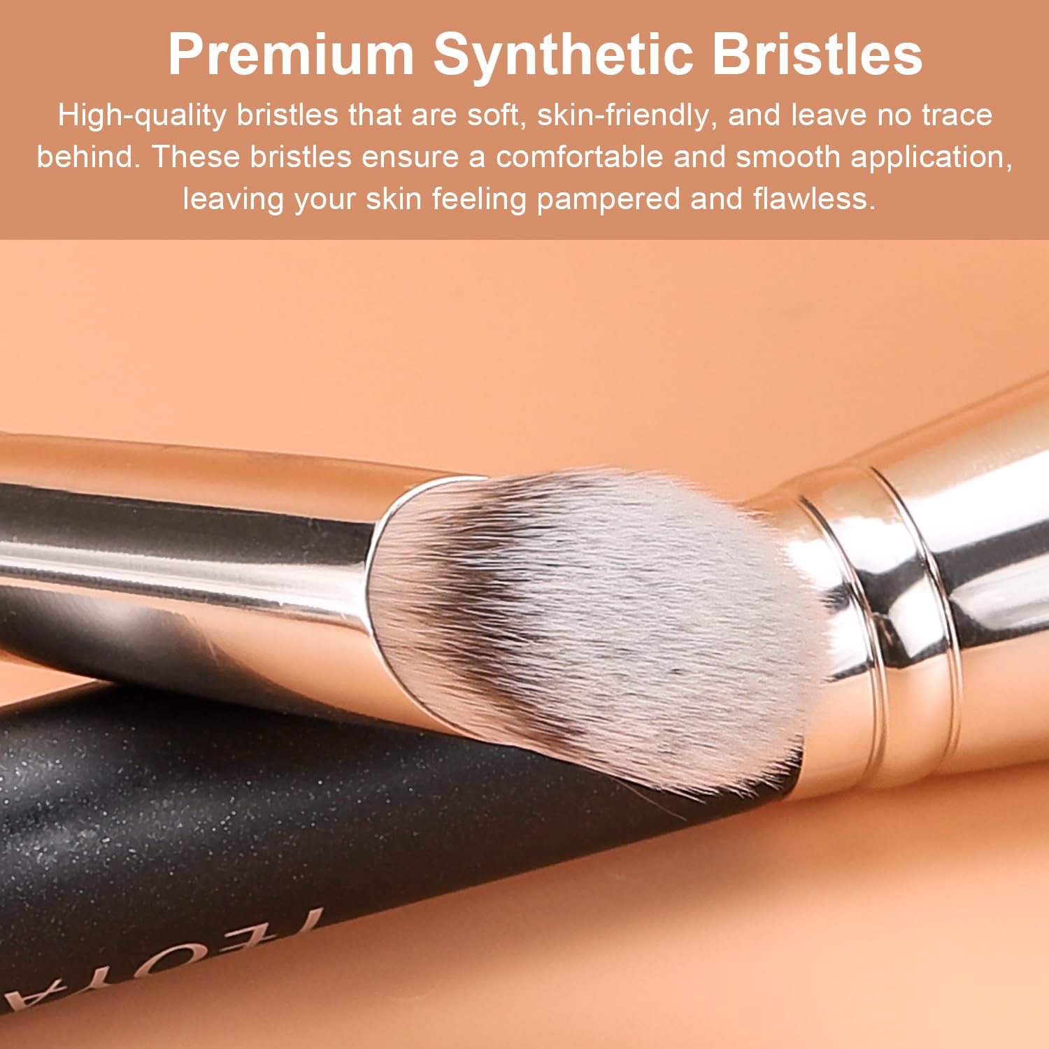 TEOYALL Angled Concealer Brush, Synthetic Contour Brush for Blending Setting Buffing with Liquid, Cream and Powder Cosmetic (Angled Brush) TEOYALL Au supplements