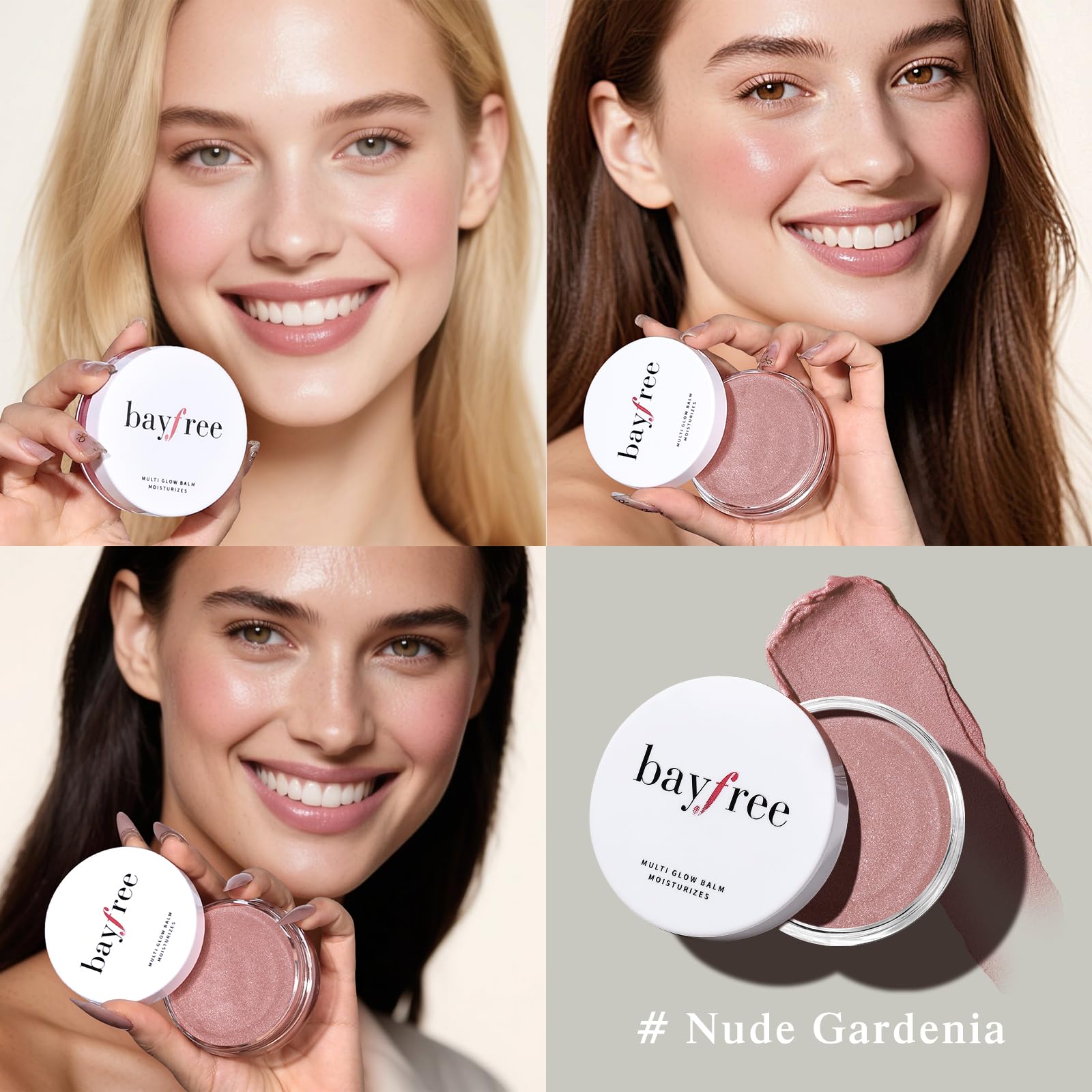 bayfree Multi Glow Balm, Cream Blush for Cheeks, Blush Balm Face Makeup, Radiant Finish, Hydrating, Creamy, Lightweight & Blendable Color, Face Makeup 0.63 Oz bayfree Au supplements