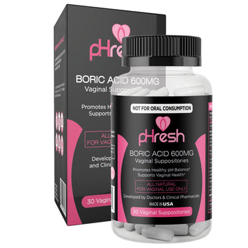 ACE NUTRITION pHresh Boric Acid Suppositories for Women, Suppositories for Odor Use ACE NUTRITION Au supplements