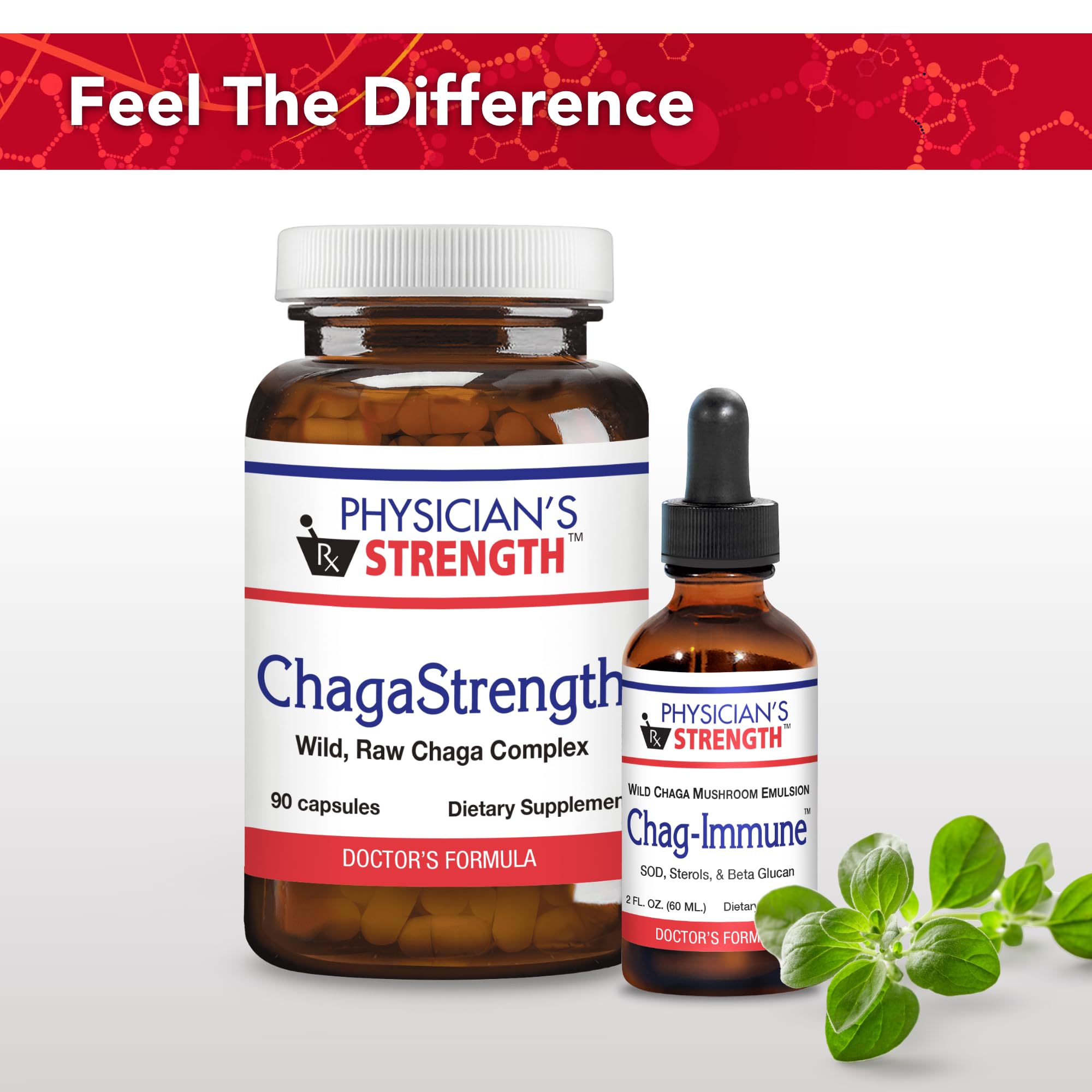 Physician's Strength ChagaStrength - 90 Capsules - Wild, Raw Chaga Complex - Immune & Physical Support - Non-GMO - 90 Servings Physician's Strength Au supplements