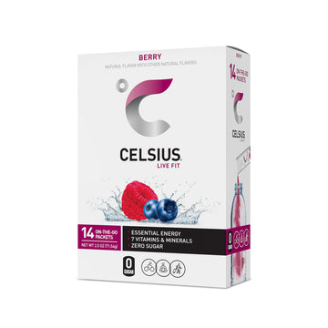 CELSIUS On-the-Go Powder Stick Packs, Zero Sugar (14 Sticks per Pack), Berry, 2.5 Ounce CELSIUS Au supplements