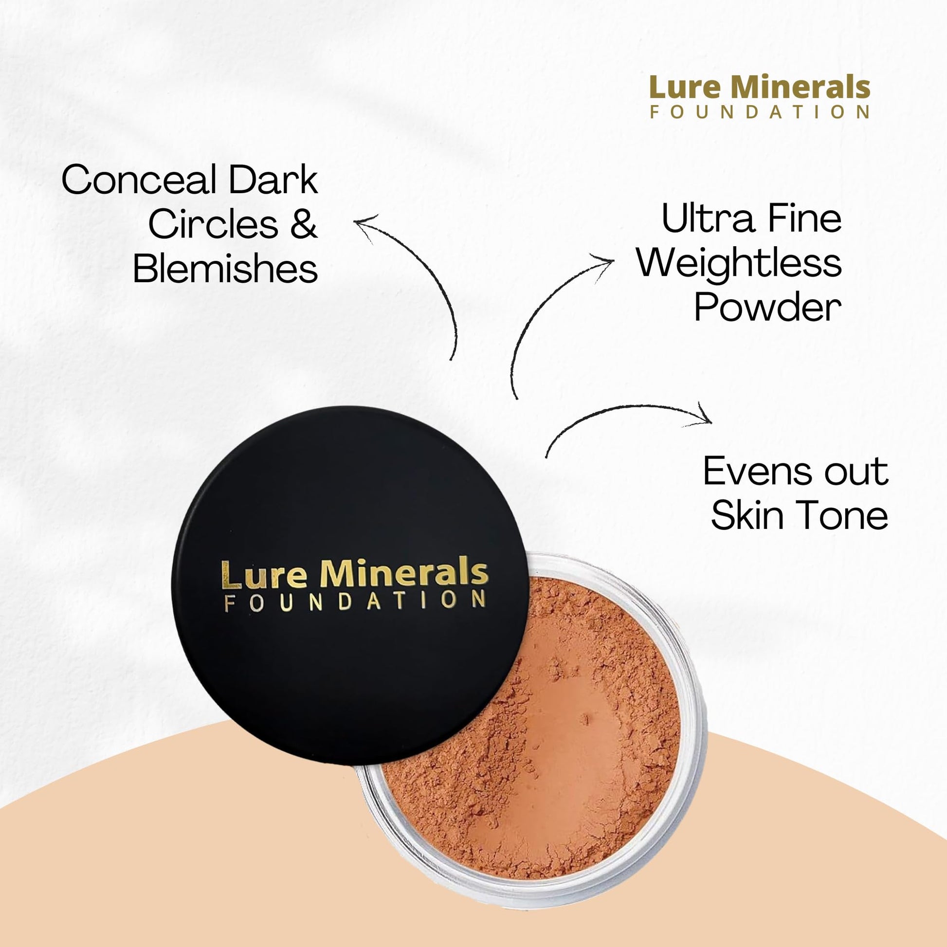 Lure Minerals Bronze warmth All over Face Bronzer (Compare to Bare Minerals) (Warmth) Large 1.oz Jar Pure Minerals Au supplements