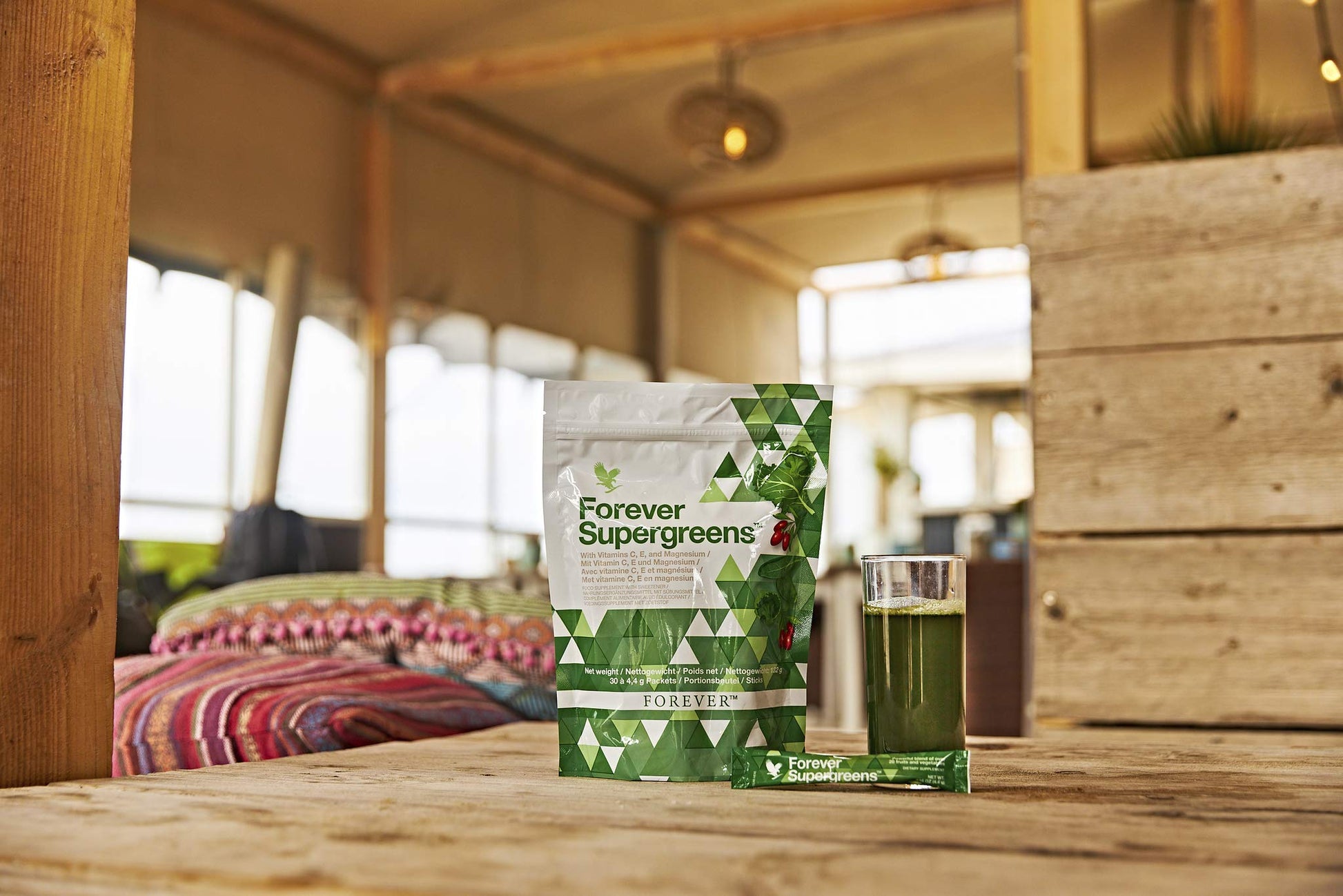 Forever Living - Forever Supergreens - Blend for Your Active Lifestyle - Supercharge Your Day w/Over 20 Powerful Greens and Superfoods. - 30 Packets Forever Living Products Au supplements
