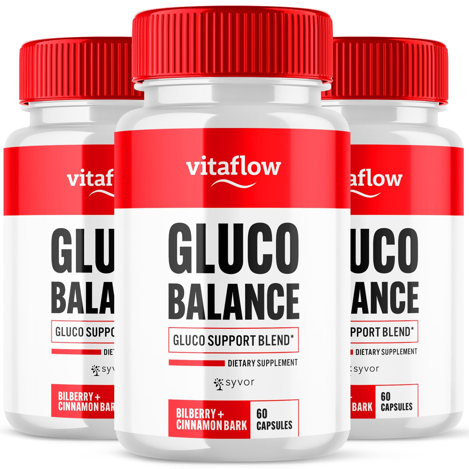 (3 Pack) Vitaflow Balance Support Supplement Capsules, Official VitaFlow Support Supplements Pills with All Natural Premium Ingredients, Vita Flow Advanced Glyco Balance for Men & Women (180 Capsules) Syvor Au supplements