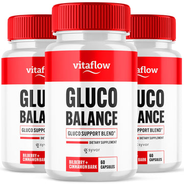 (3 Pack) Vitaflow Balance Support Supplement Capsules, Official VitaFlow Support Supplements Pills with All Natural Premium Ingredients, Vita Flow Advanced Glyco Balance for Men & Women (180 Capsules) Syvor Au supplements