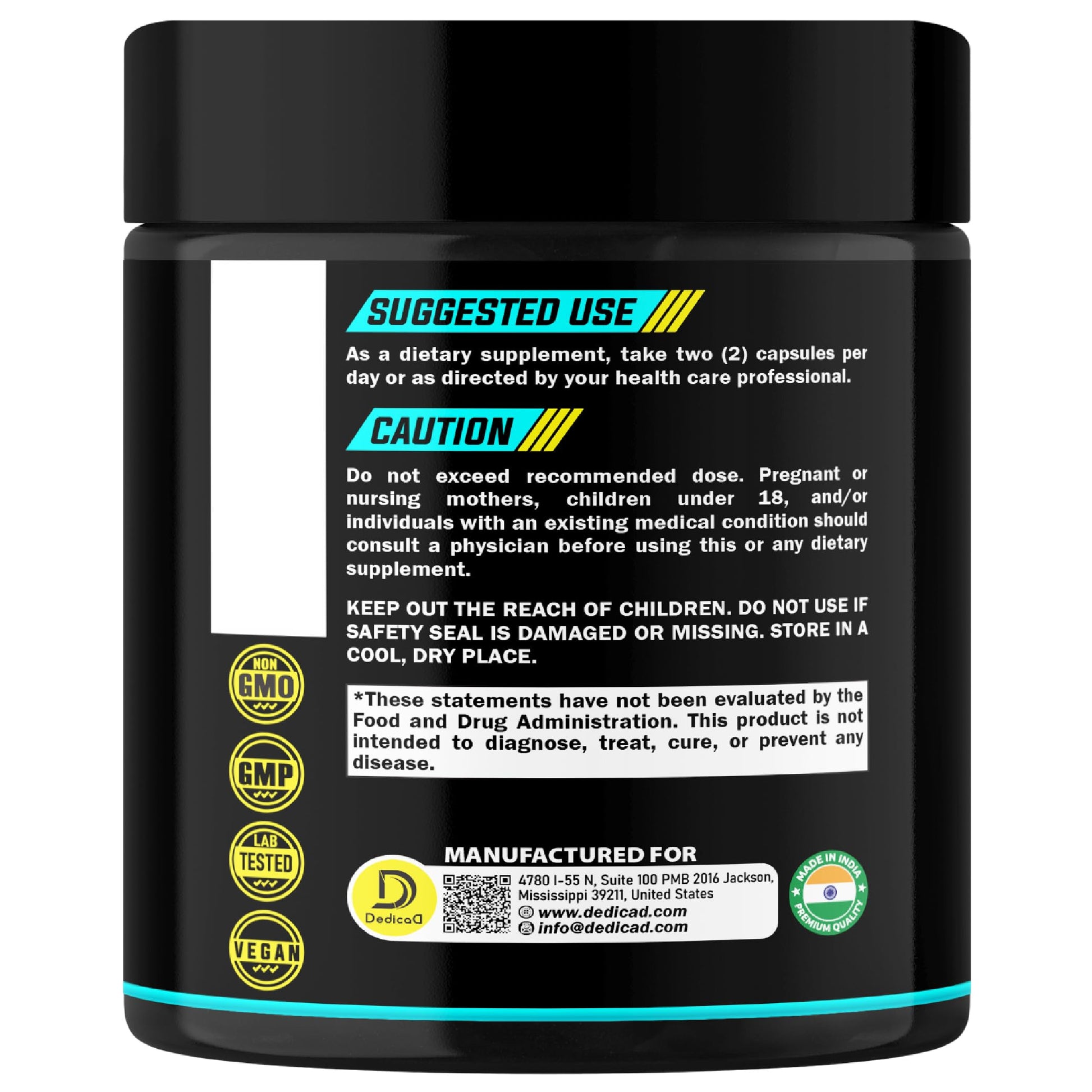 DEDICAD Pao Pereira Bark Extract and Graviola Soursop - 150 Capsules Supply DEDICAD Au supplements