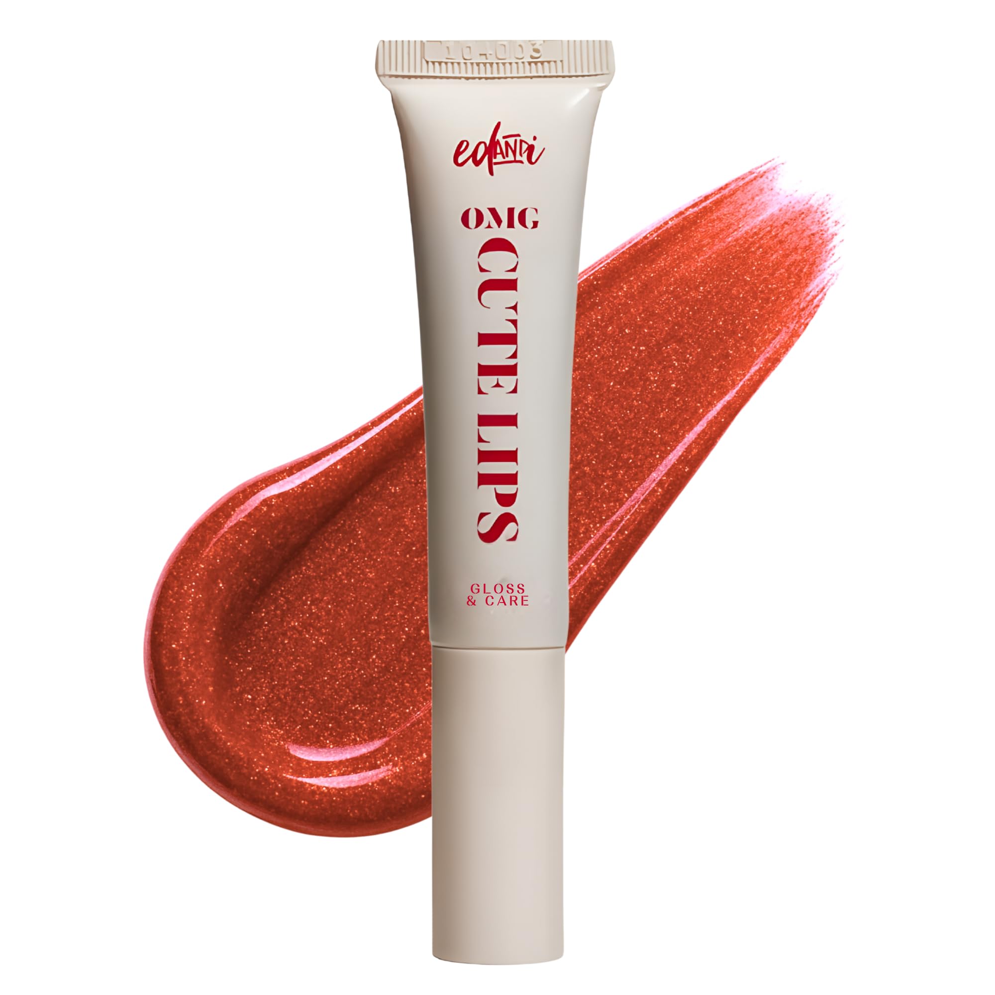 edandi ed&i OMG Cute Lips – Lip Gloss for Women with Shea Butter for Hydration, Light Shimmer, Lip Tinted High Shine Finish, Long Lasting Lip Gloss in Red Vanilla Frosting, Lightweight & Non-sticky edandi Au supplements