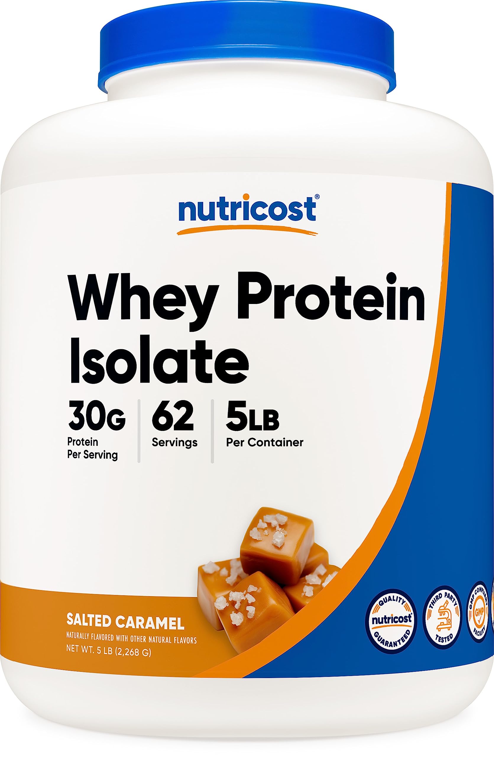 Nutricost Whey Protein Isolate (Salted Caramel, 5LBS) Nutricost Au supplements