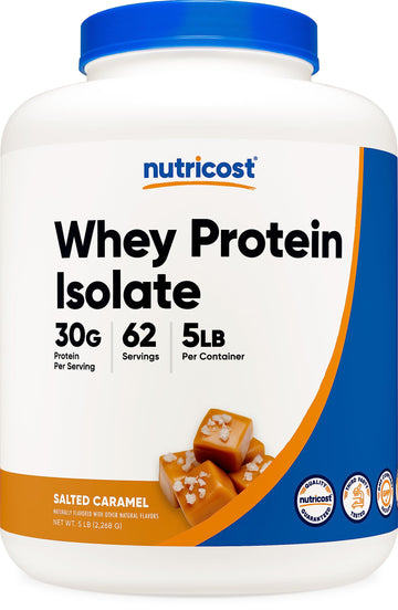 Nutricost Whey Protein Isolate (Salted Caramel, 5LBS) Nutricost Au supplements