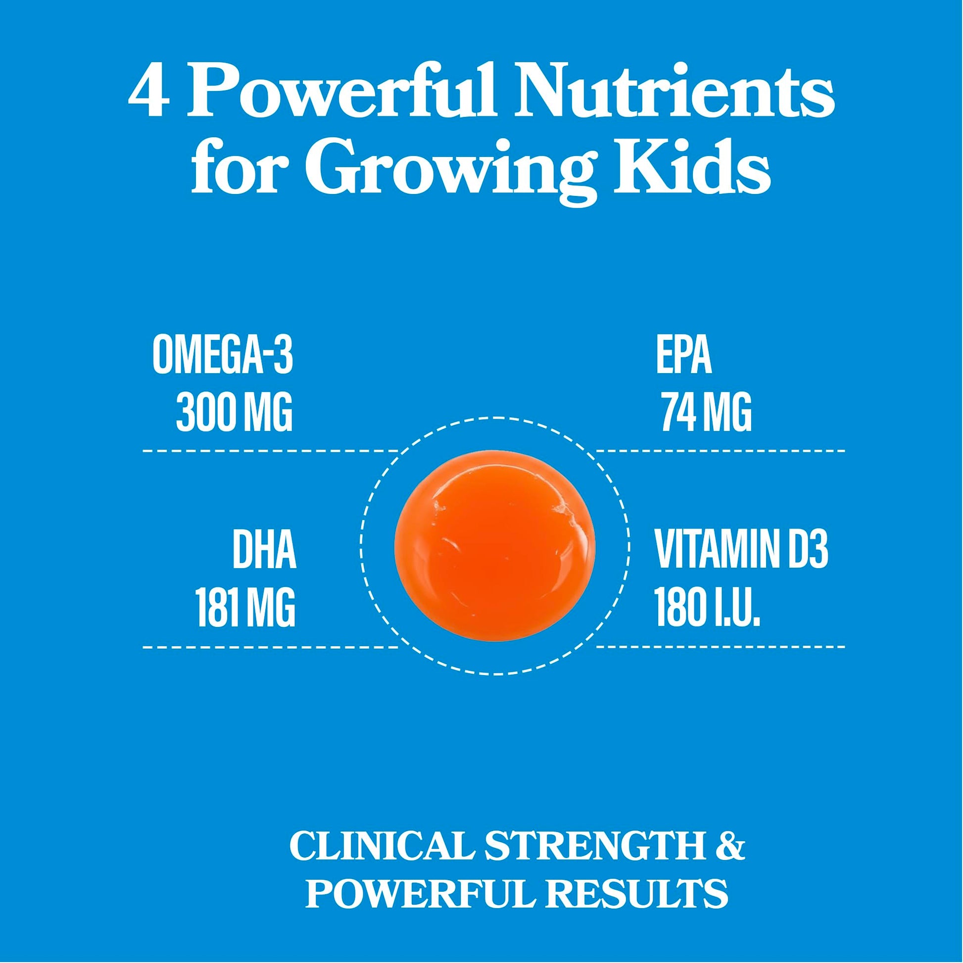 DAIKEN High Concentration Kids Fish Oil Omega-3 Gummies, No Sugar Added, Individually Wrapped, 300 mg Omega-3 (DHA & EPA) with Vitamin D3 for Kid, 30 Count, Tropical Fruit Flavor, Norwegian Sourced DAIKEN Au supplements