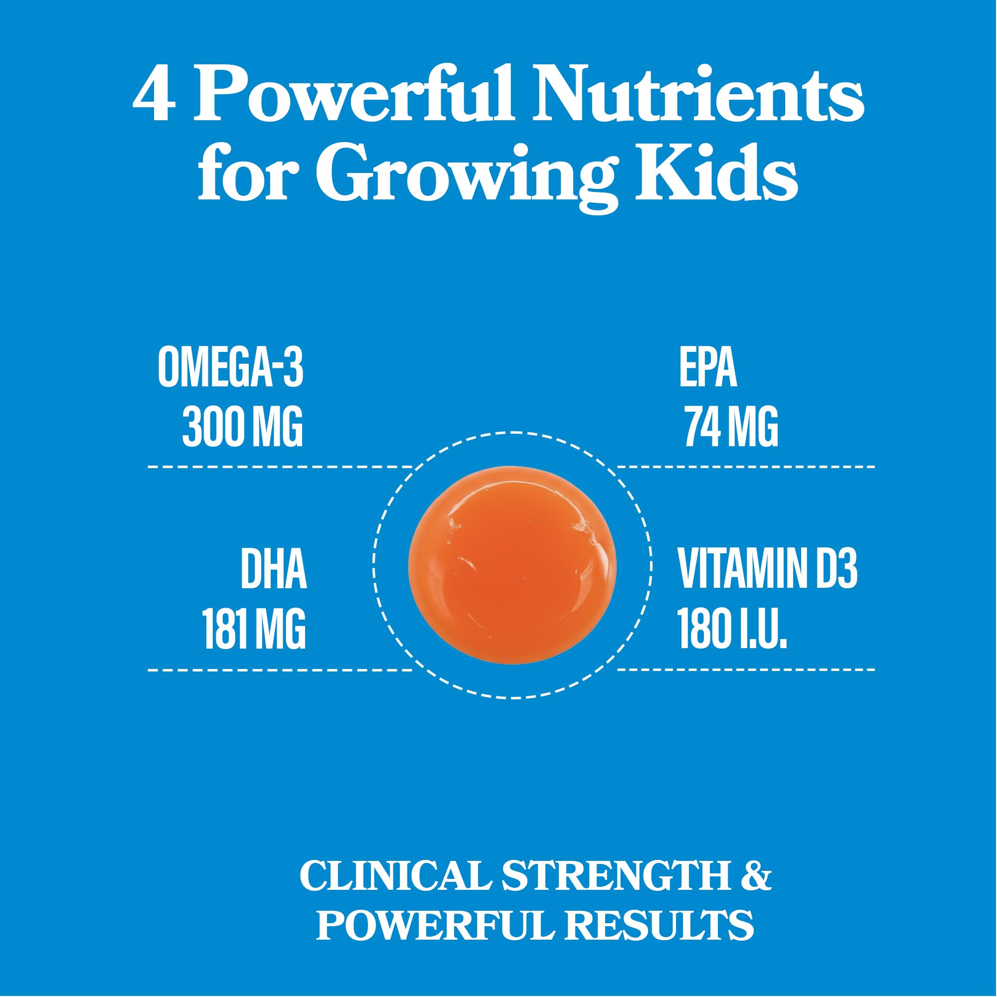 DAIKEN High Concentration Kids Fish Oil Omega-3 Gummies, No Sugar Added, Individually Wrapped, 300 mg Omega-3 (DHA & EPA) with Vitamin D3 for Kid, 30 Count, Tropical Fruit Flavor, Norwegian Sourced DAIKEN Au supplements