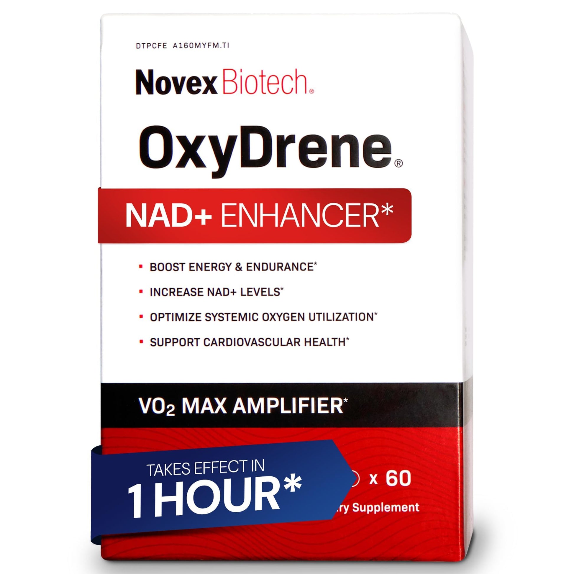 Novex Biotech Oxydrene NAD+ Enhancer - Natural Supplement Promoting Metabolism and Cardiovascular Support for Men and Women - (60 Capsules) Novex Biotech Au supplements